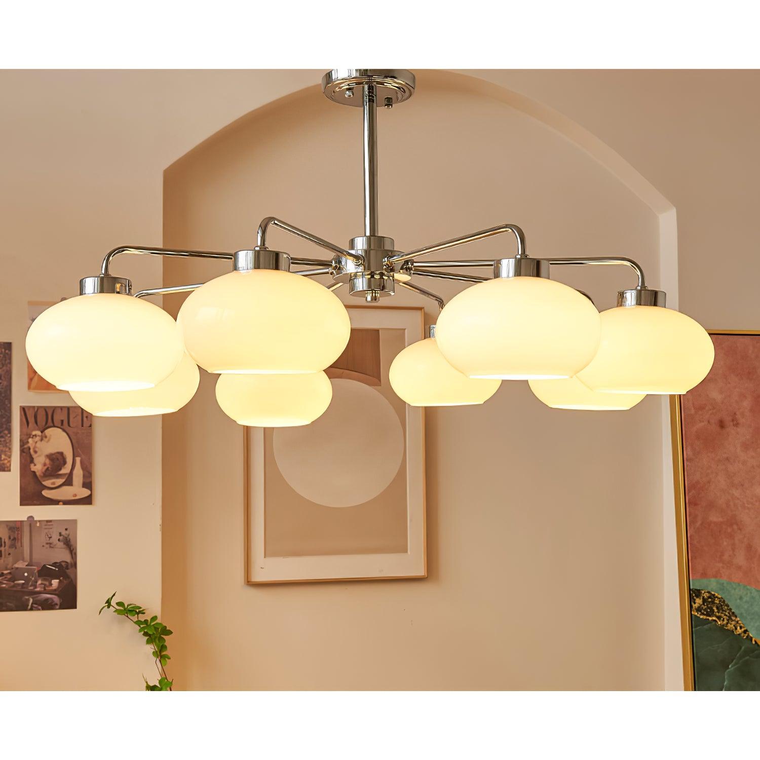 Oval Persimmon Chandelier - Letslighting