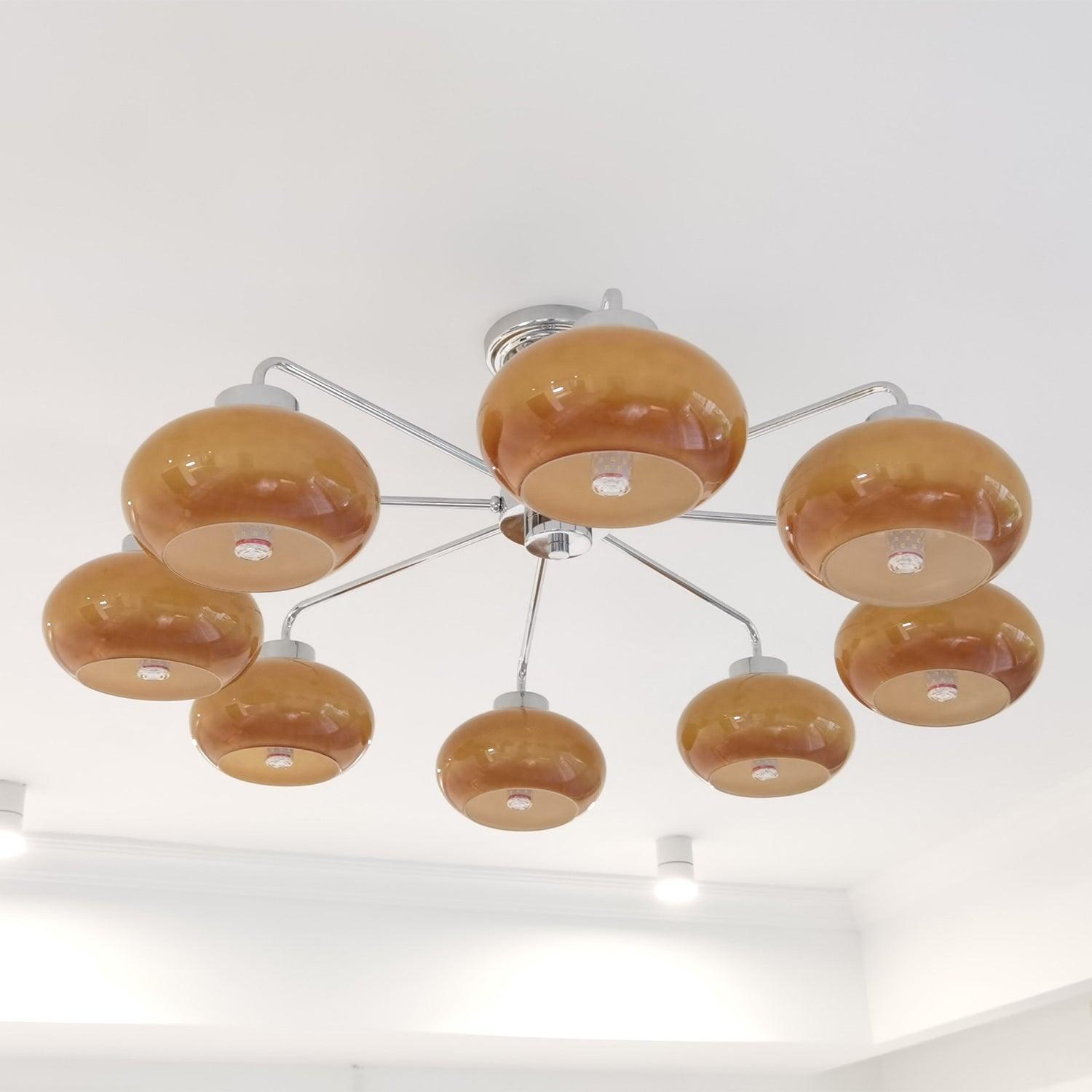 Oval Persimmon Chandelier - Letslighting