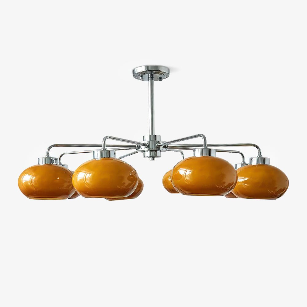 Oval Persimmon Chandelier - Letslighting
