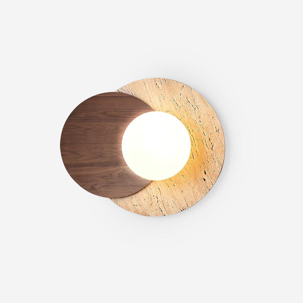 Ritta Wall Lamp Overlapping Travertine - Letslighting
