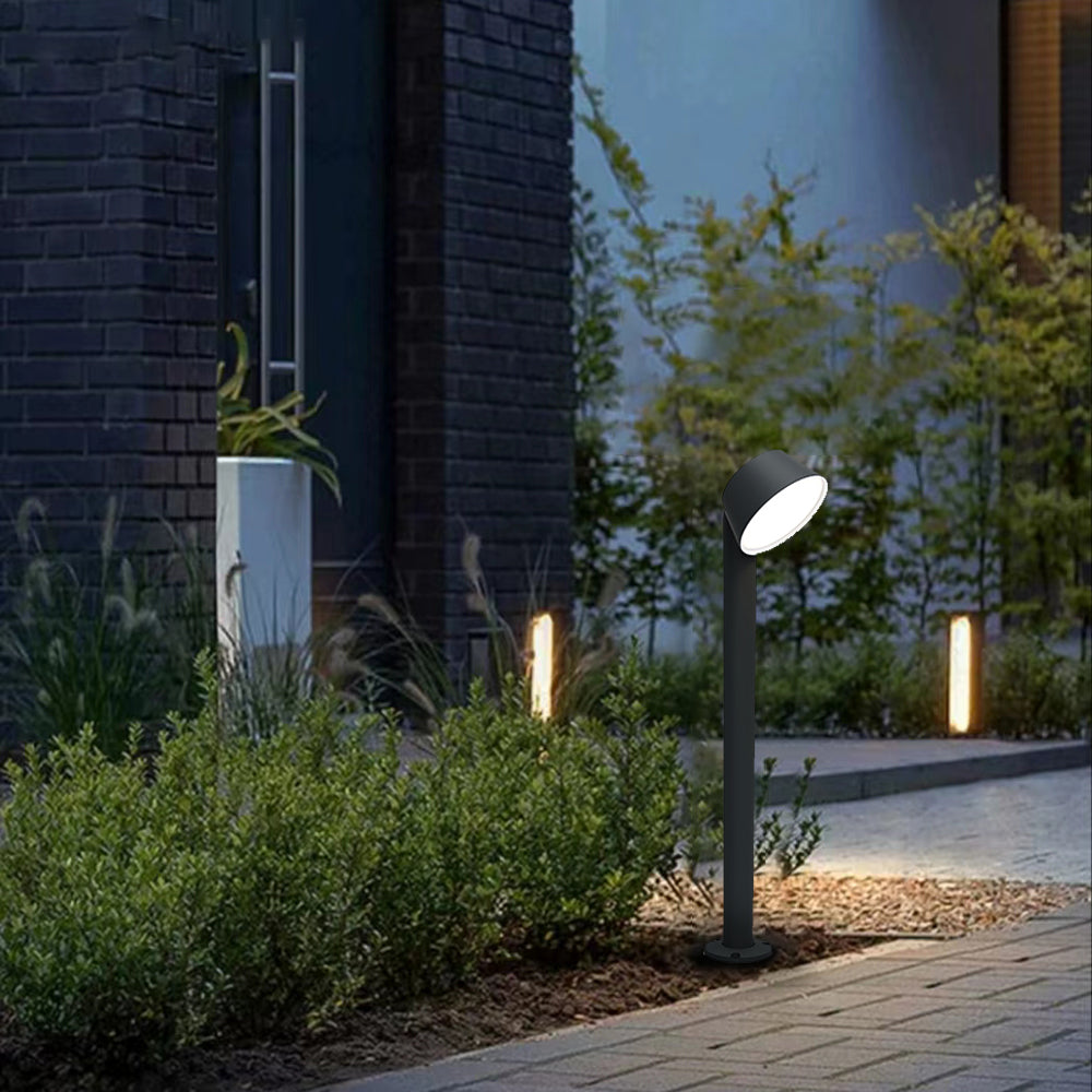 Ray Lámpara De Pie Exterior Moderna Cilíndrica Metal Patio