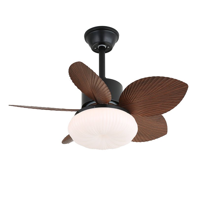 Ventilador de Techo Liora de Madera Tropical con Luz, vista cenital