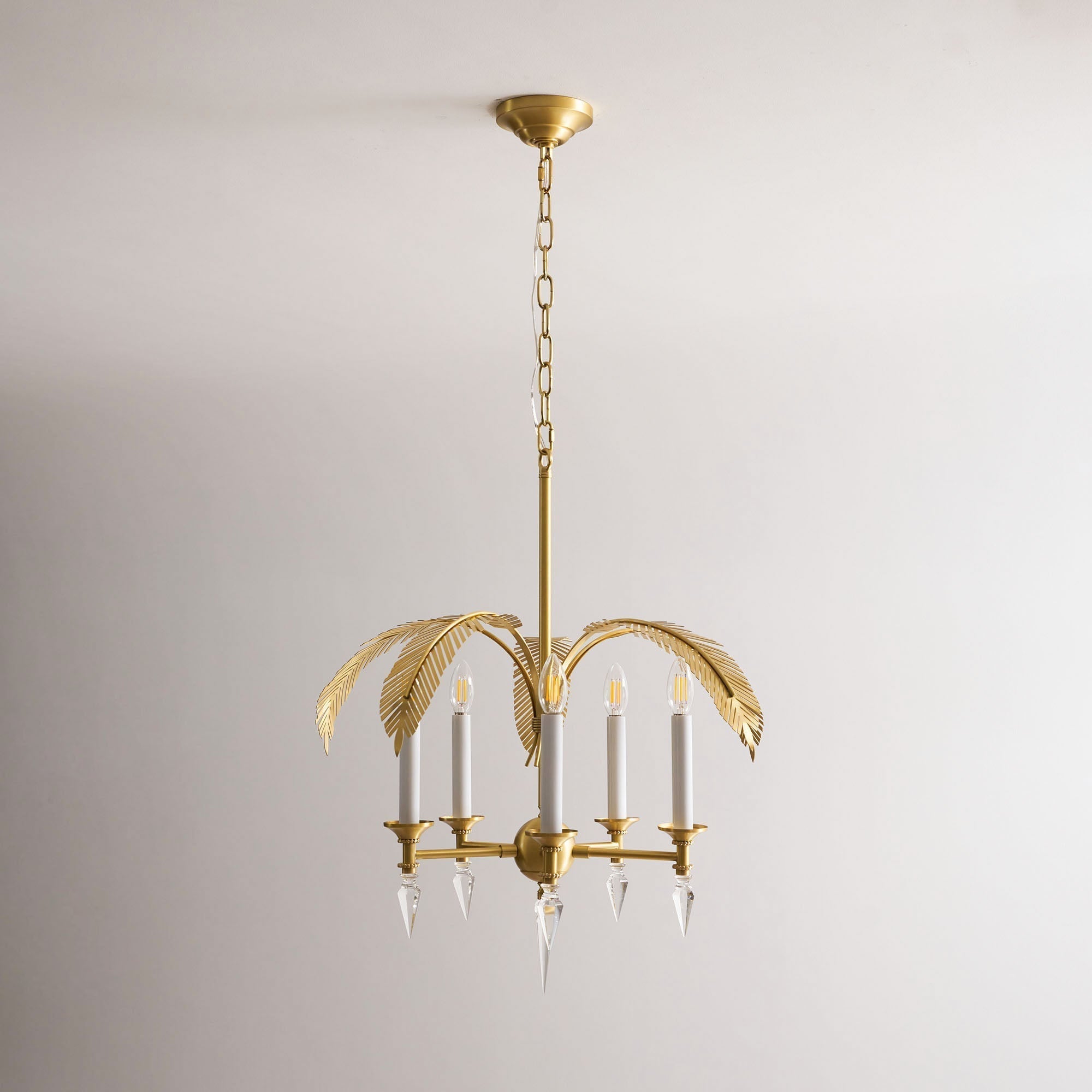 Italis Individual Creativity Frond Metal Chandelier - Lamp Copper