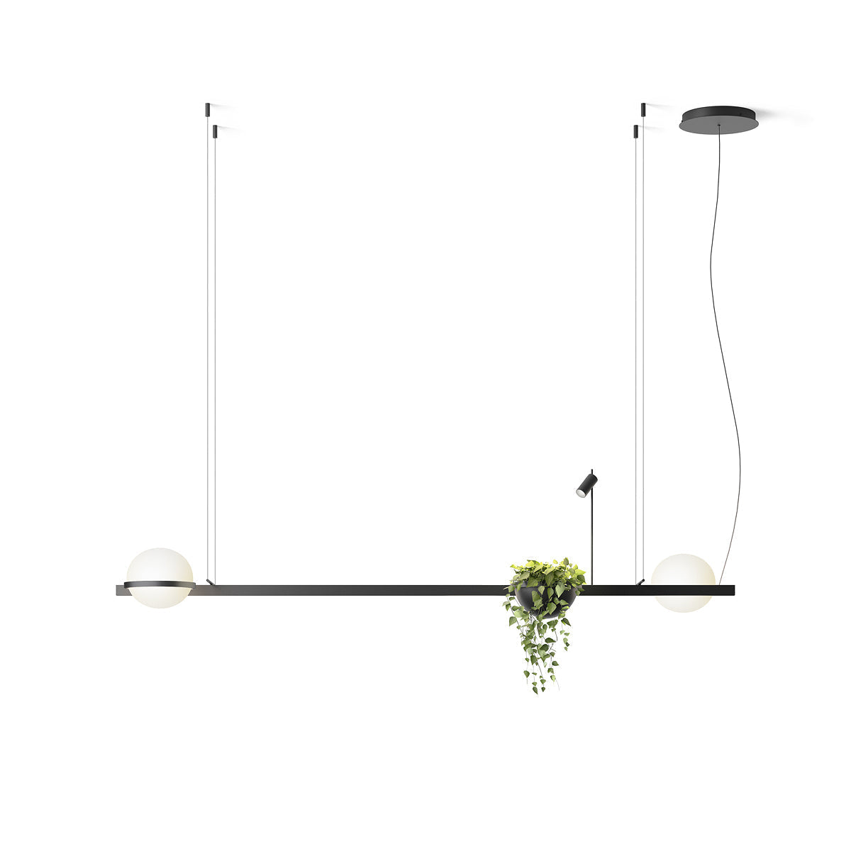 Vacaria Modern Minimalist Metal Plastic Pendant Lamp - Lamp Copper