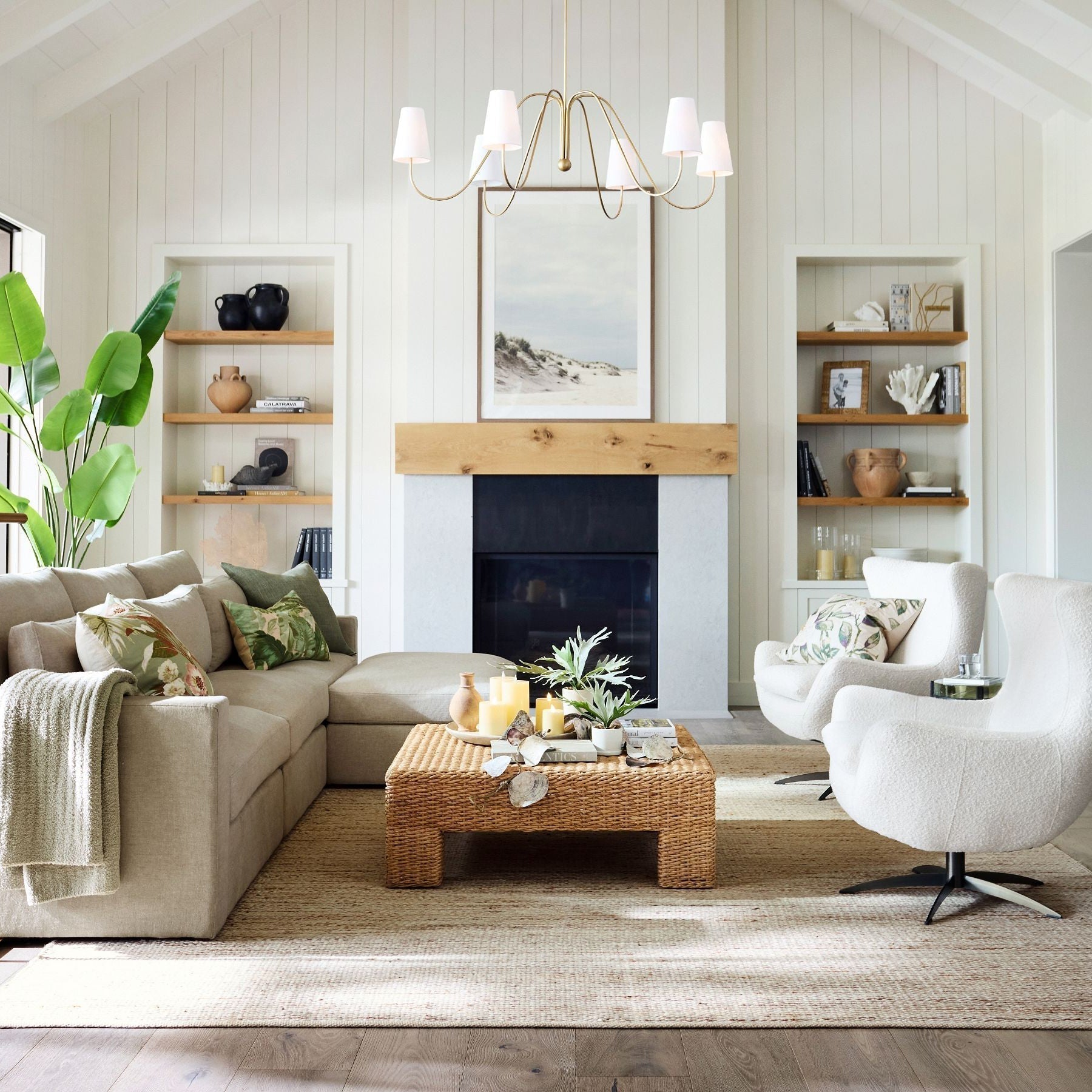 Cevaris Individual Creativity Curved Brass Fabric Chandelier - Lamp Copper