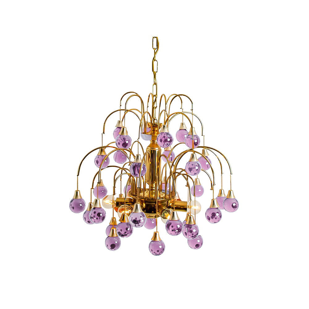 Avmirora Postmodern Luxury Metal Glass Chandelier - Lamp Copper