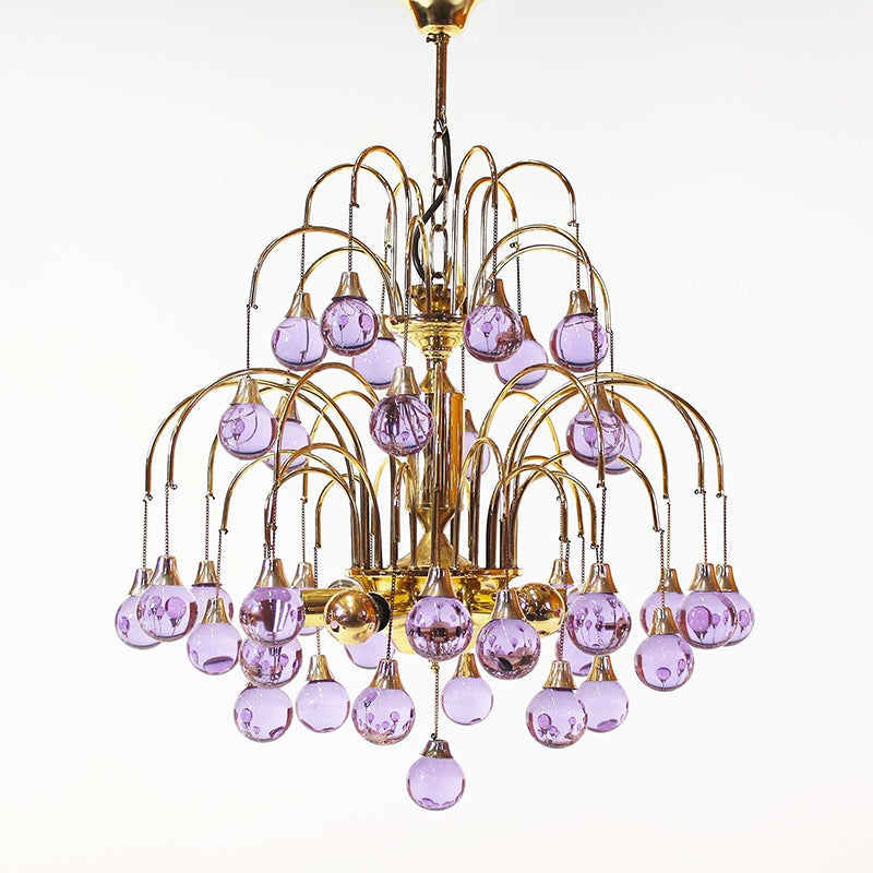 Avmirora Postmodern Luxury Metal Glass Chandelier - Lamp Copper
