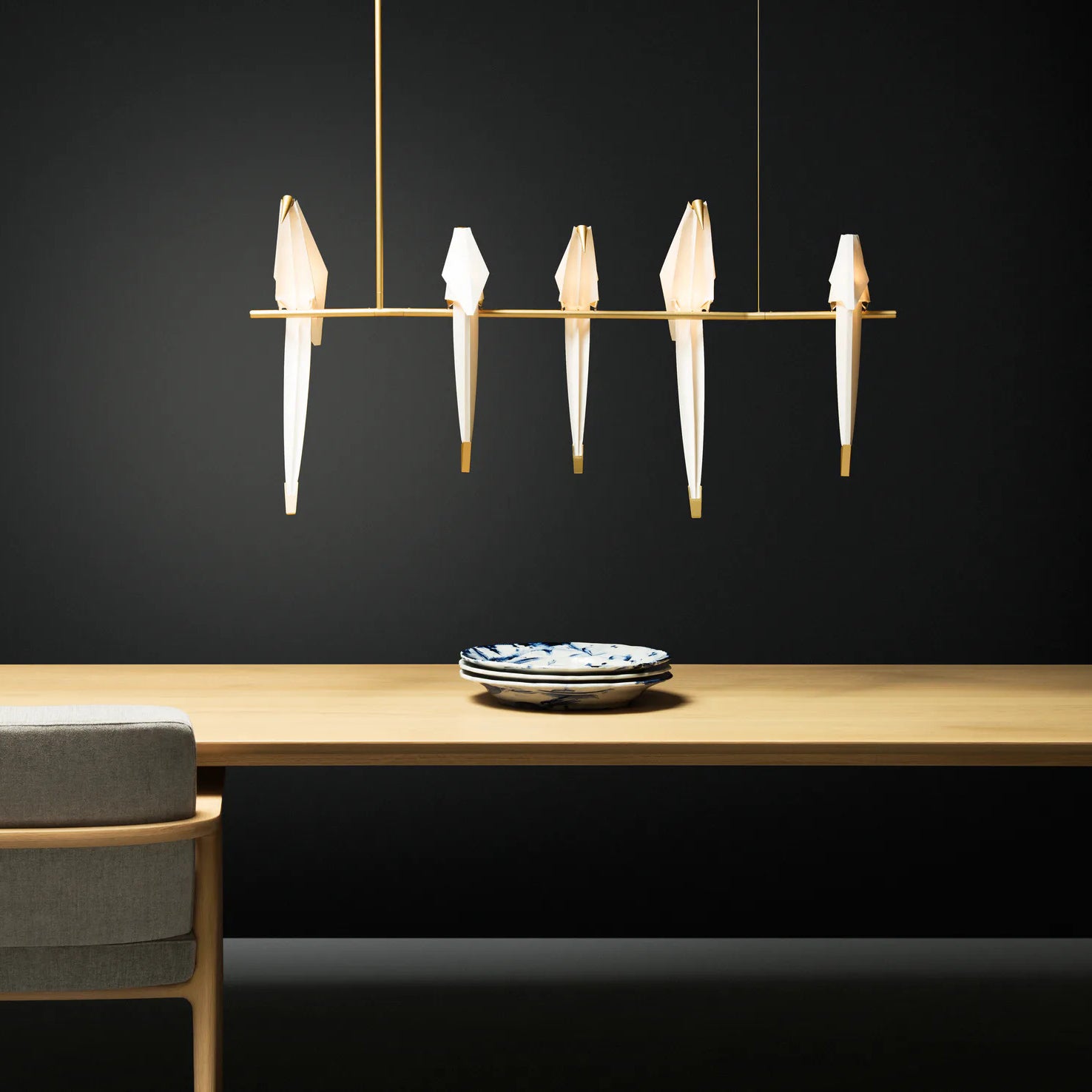 Paper Crane Bird LED Chandelier - Letslighting