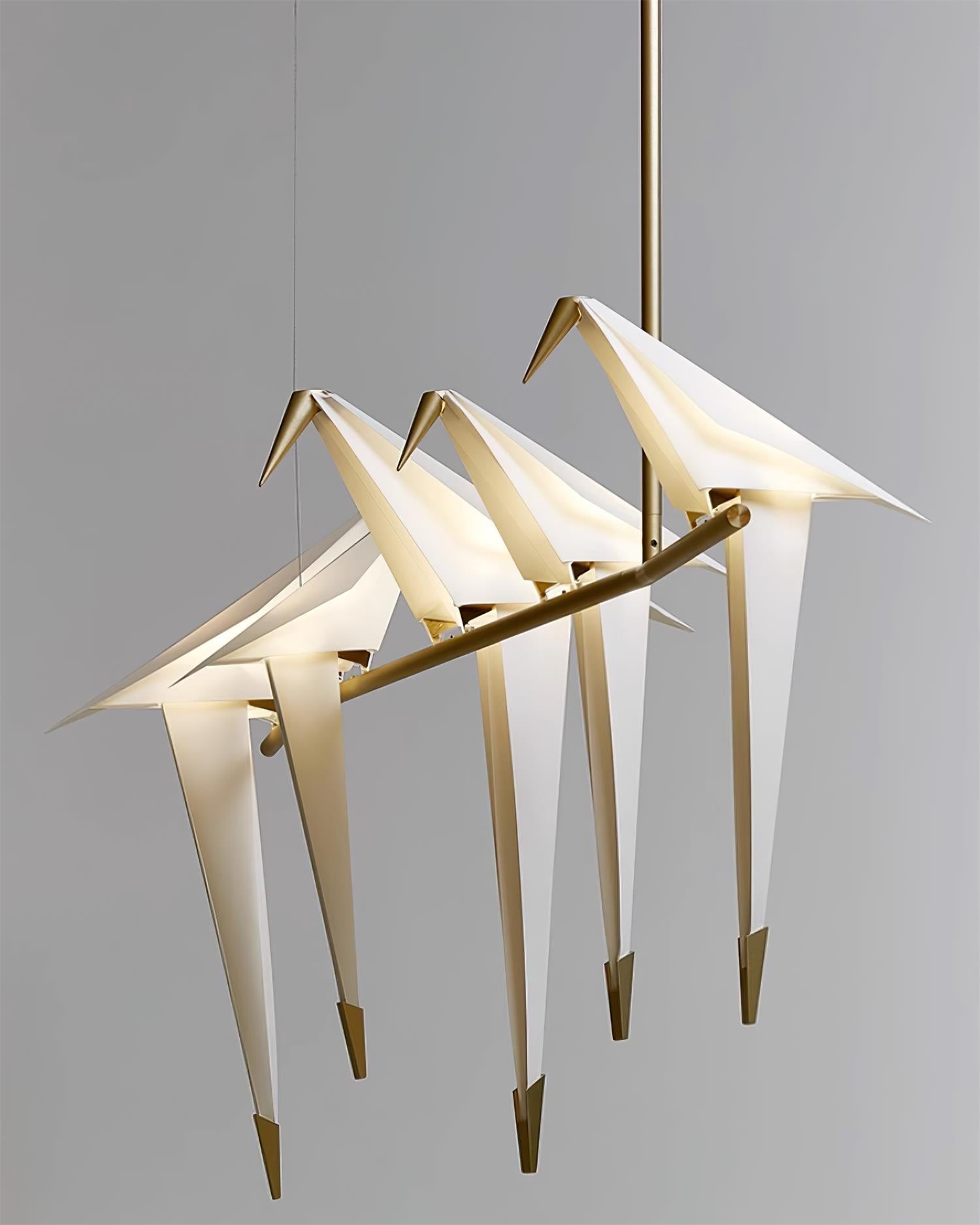 Paper Crane Bird LED Chandelier - Letslighting