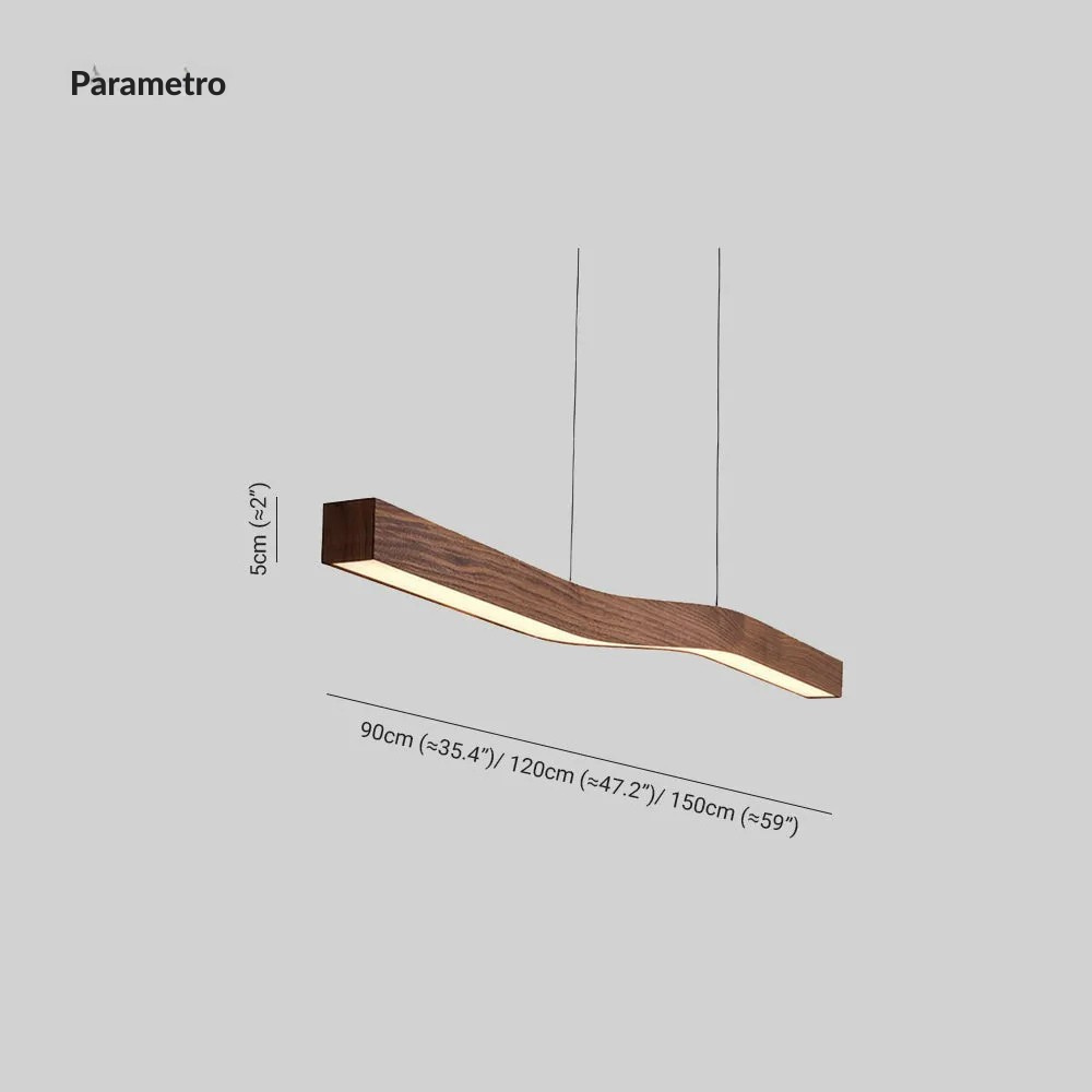 Muto Lámpara Colgante Nórdica de Madera