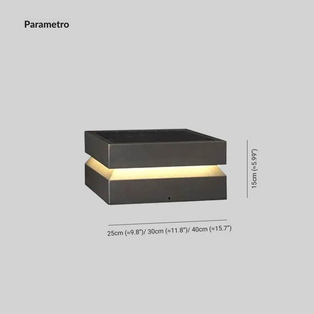Ray Lámparas Solares de Exterior Metálicas Cóncavas