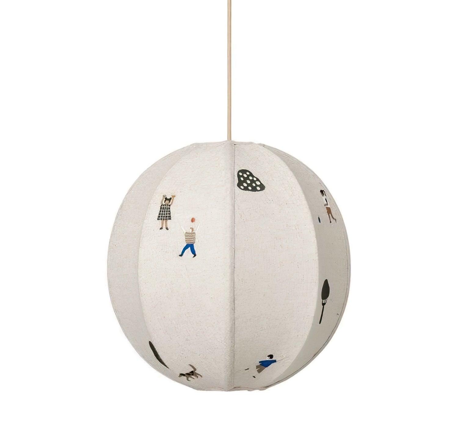 Park Embroidered Textile Pendant Lamp - Letslighting