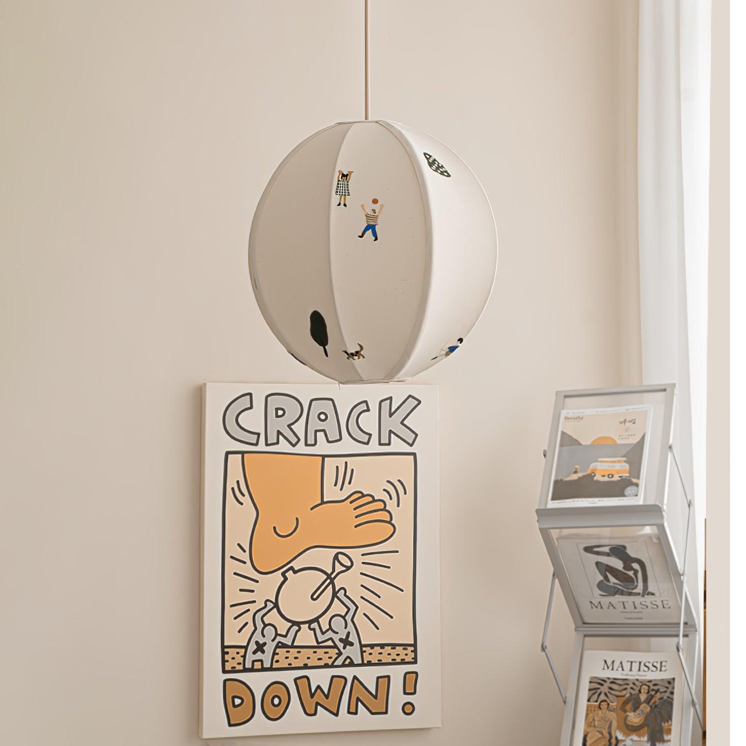 Park Embroidered Textile Pendant Lamp - Letslighting