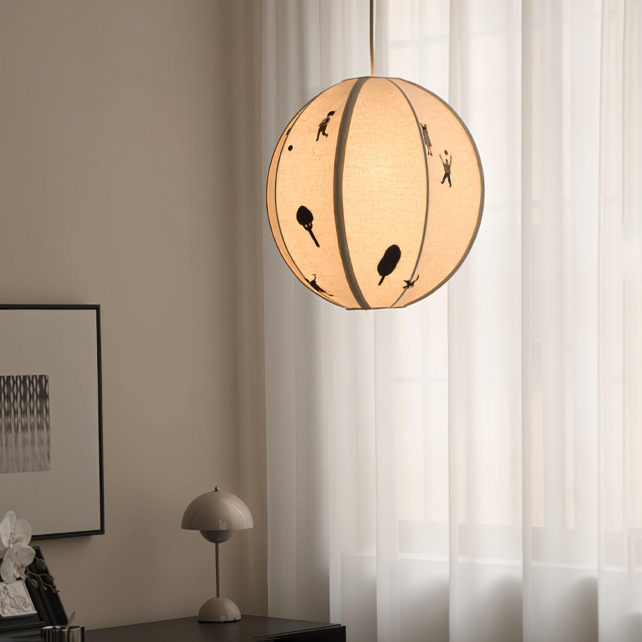 Park Embroidered Textile Pendant Lamp - Letslighting