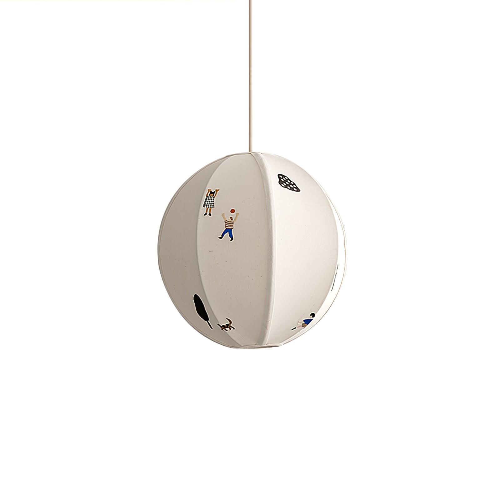 Park Embroidered Textile Pendant Lamp - Letslighting