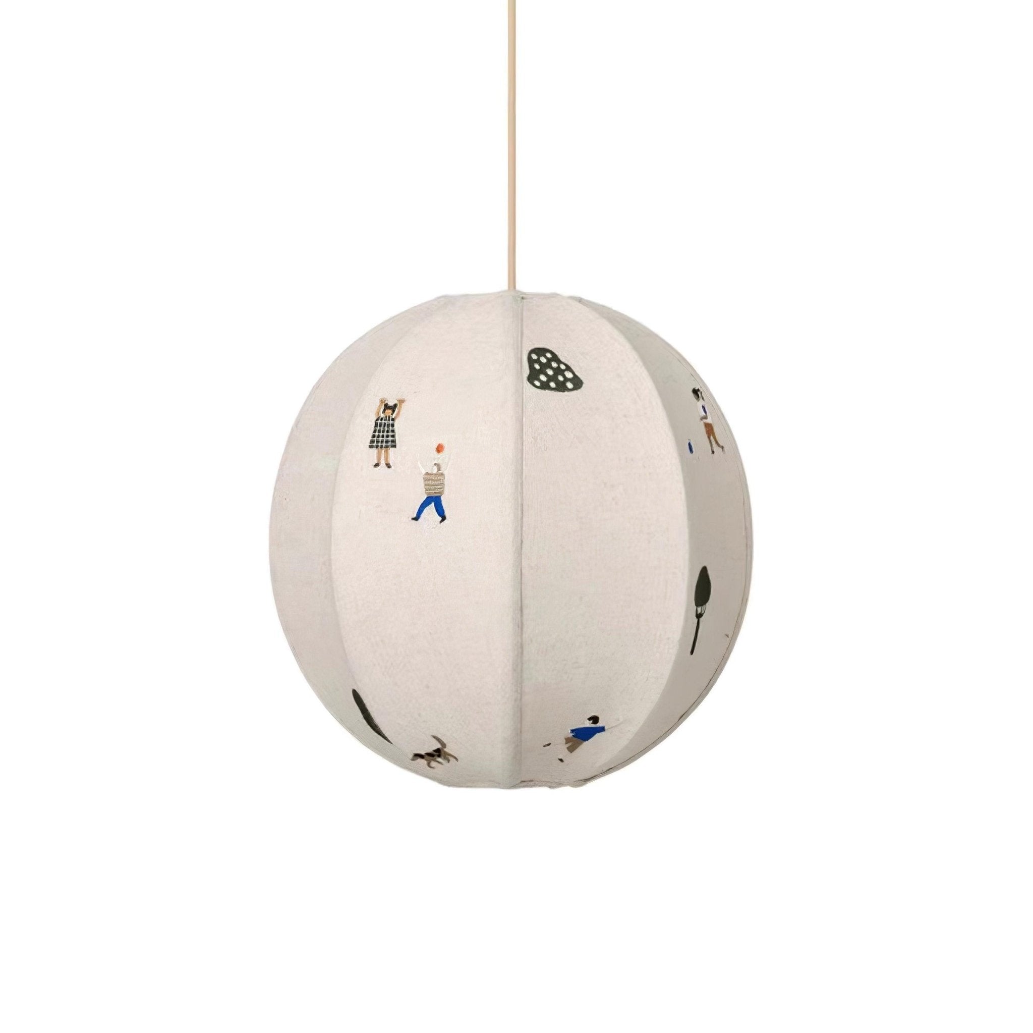 Park Embroidered Textile Pendant Lamp - Letslighting