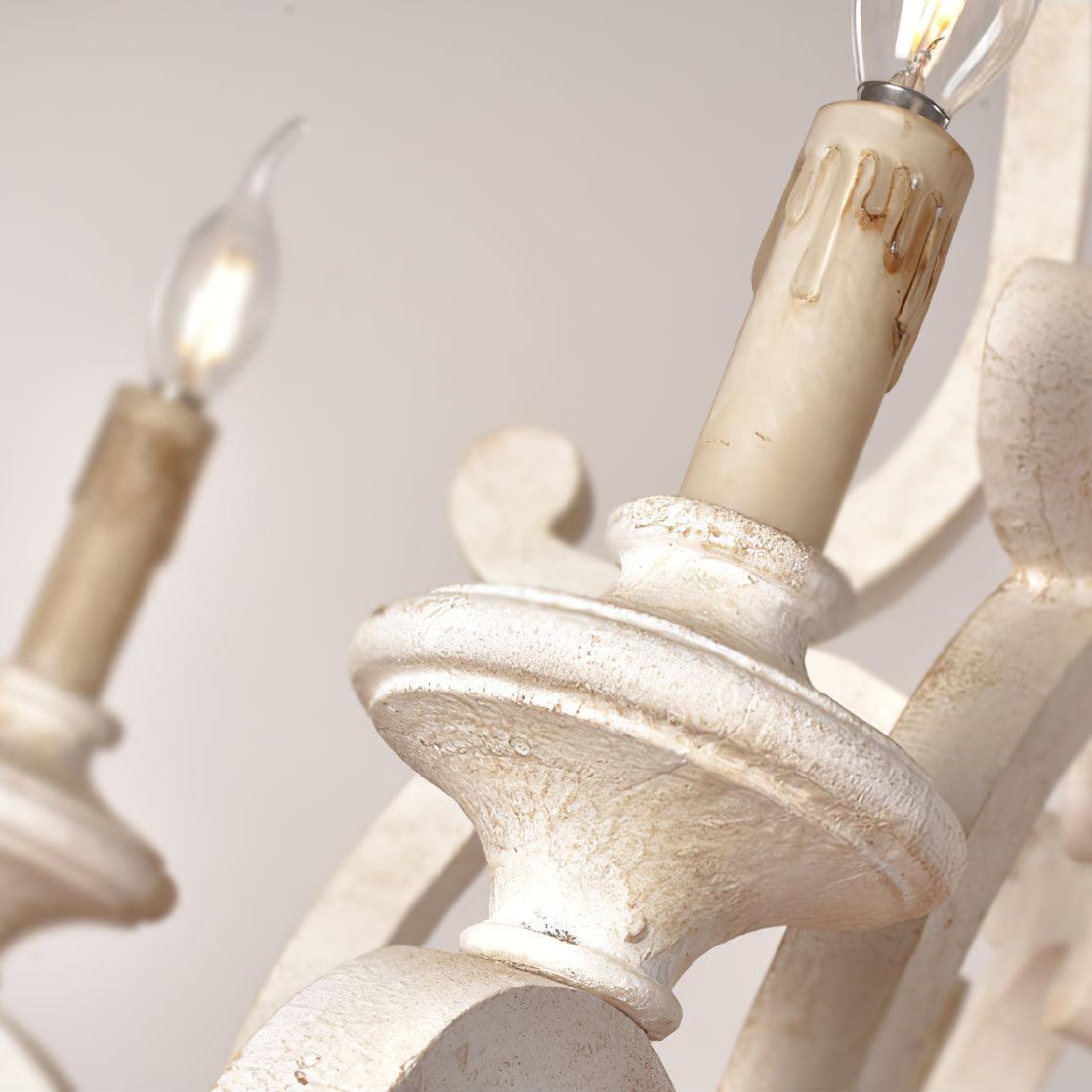 Parrotuncle Wooden Candle Chandelier - Letslighting