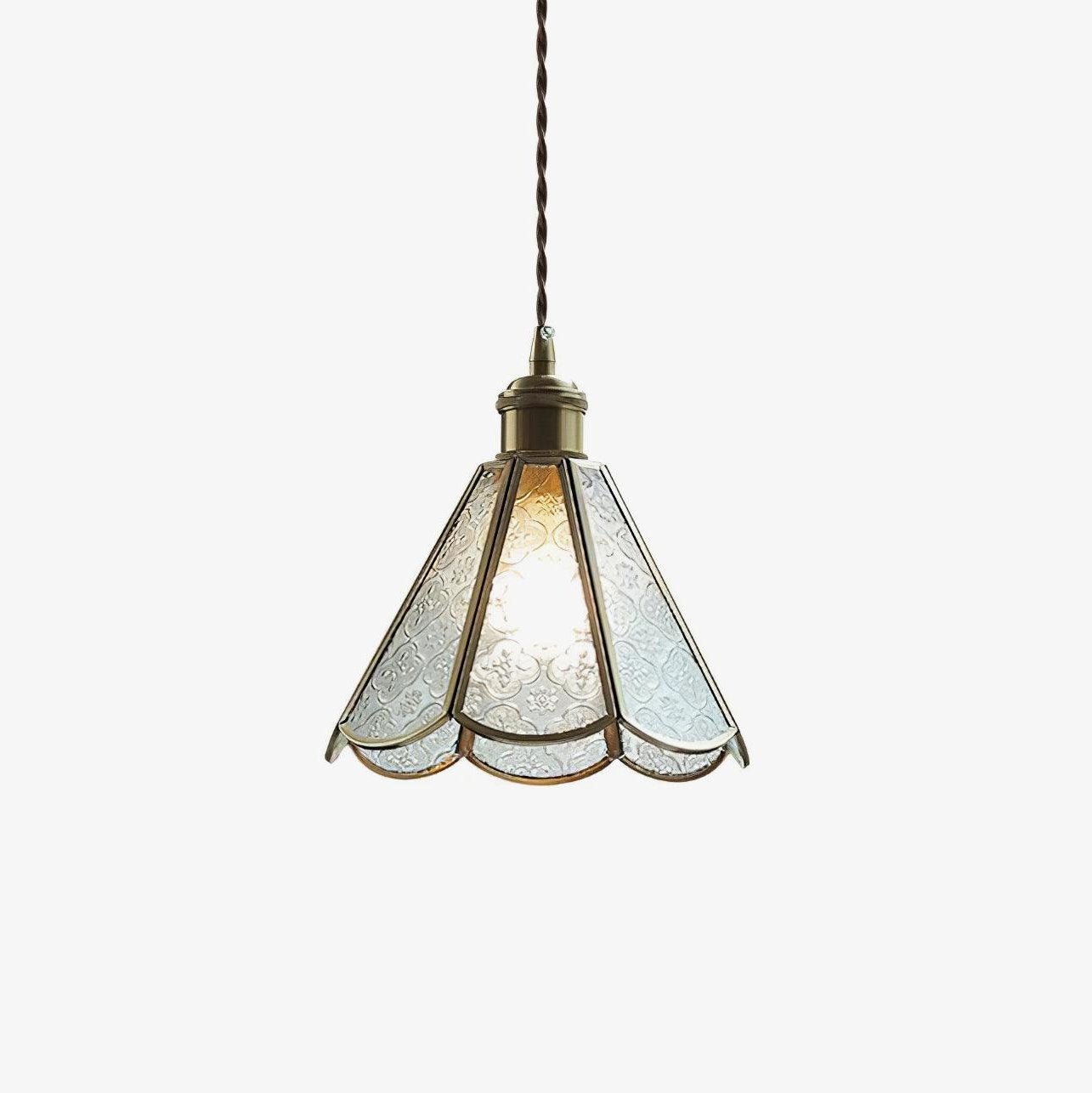 Patterned Glass Pendant Lamp - Letslighting