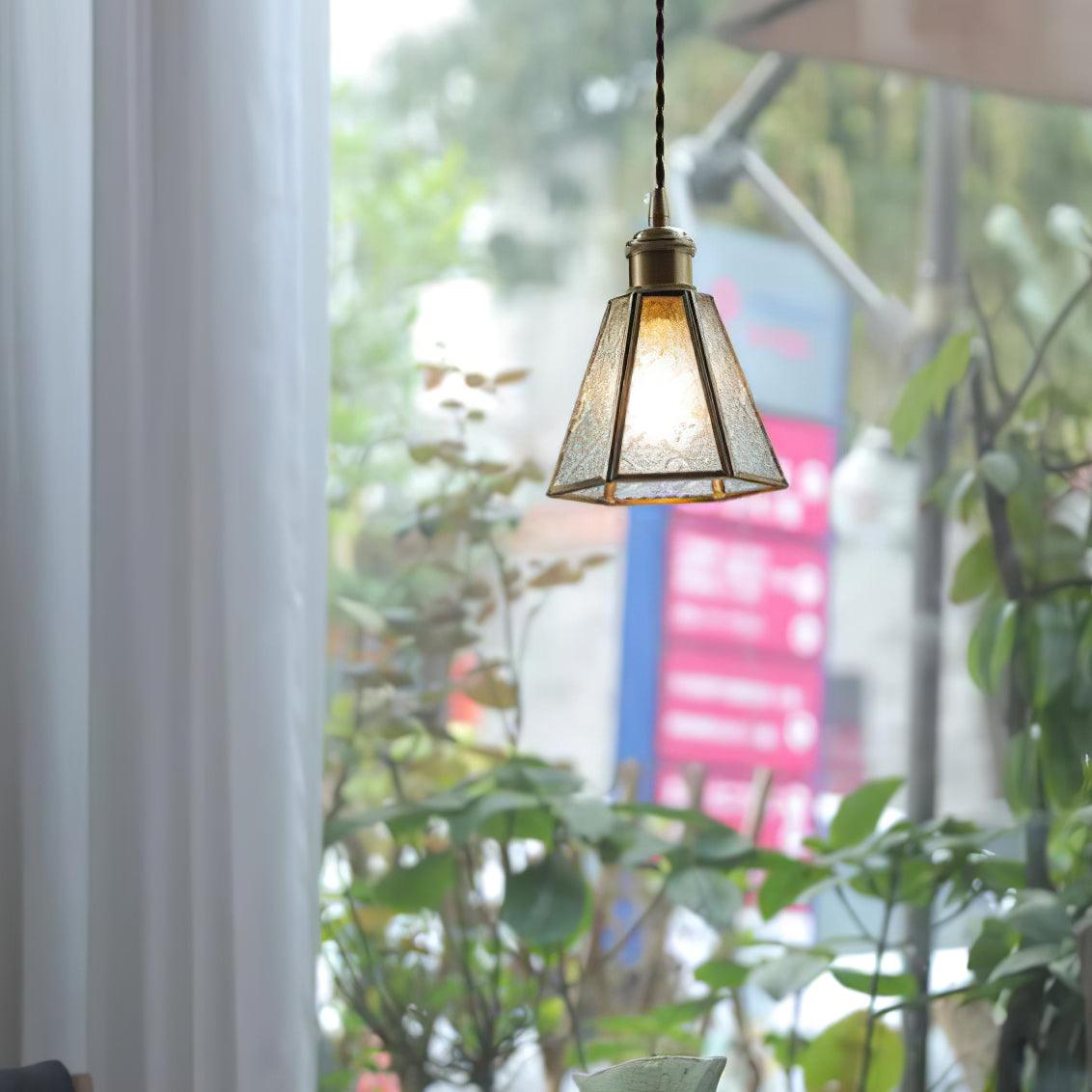 Patterned Glass Pendant Lamp - Letslighting