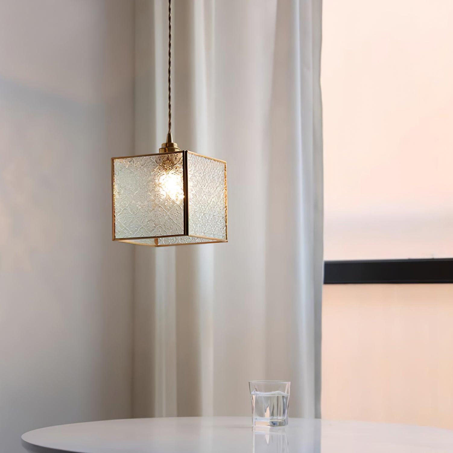 Patterned Glass Pendant Lamp - Letslighting