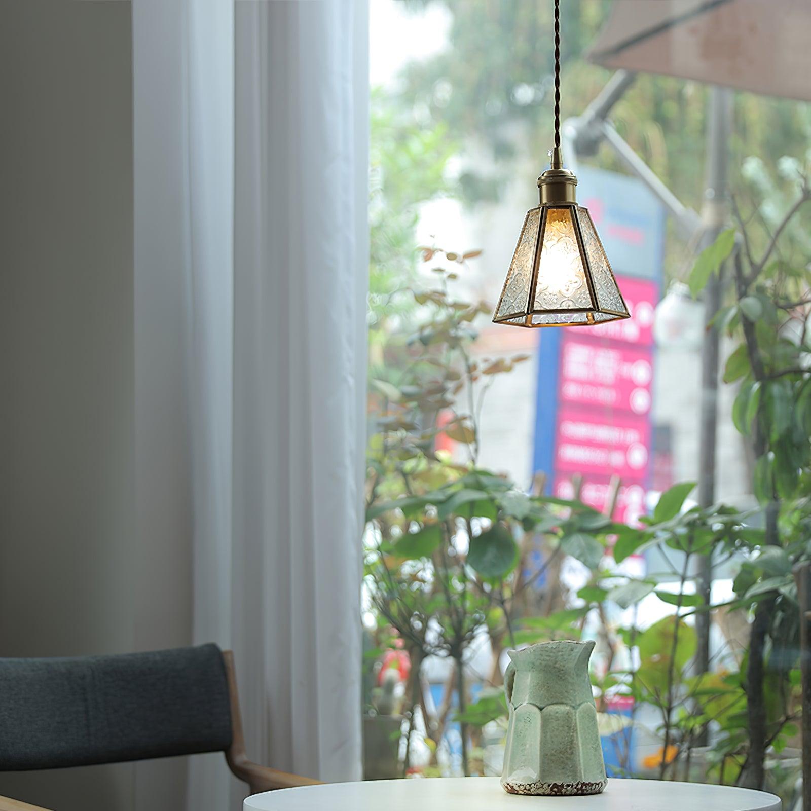 Patterned Glass Pendant Lamp - Letslighting