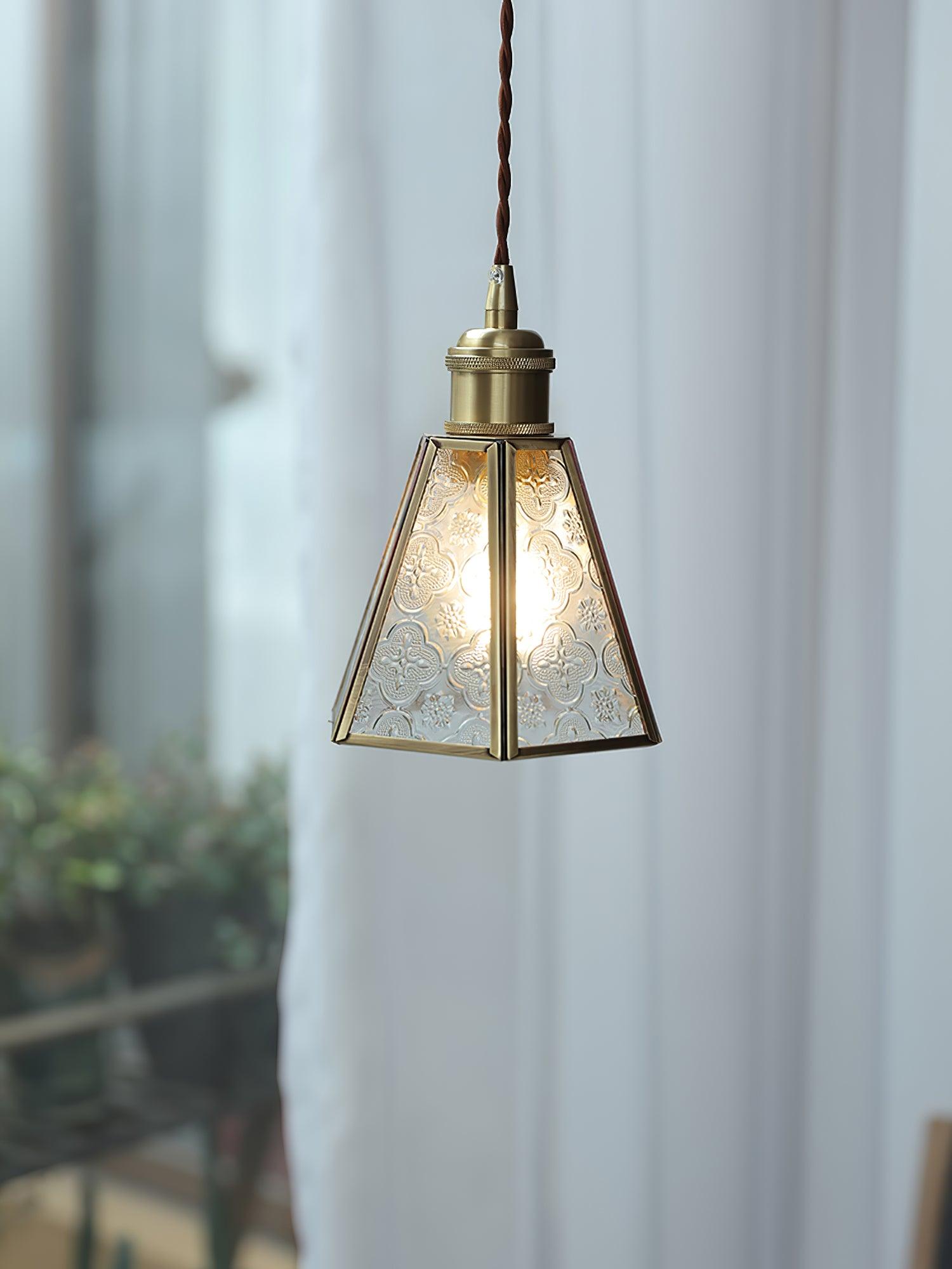 Patterned Glass Pendant Lamp - Letslighting