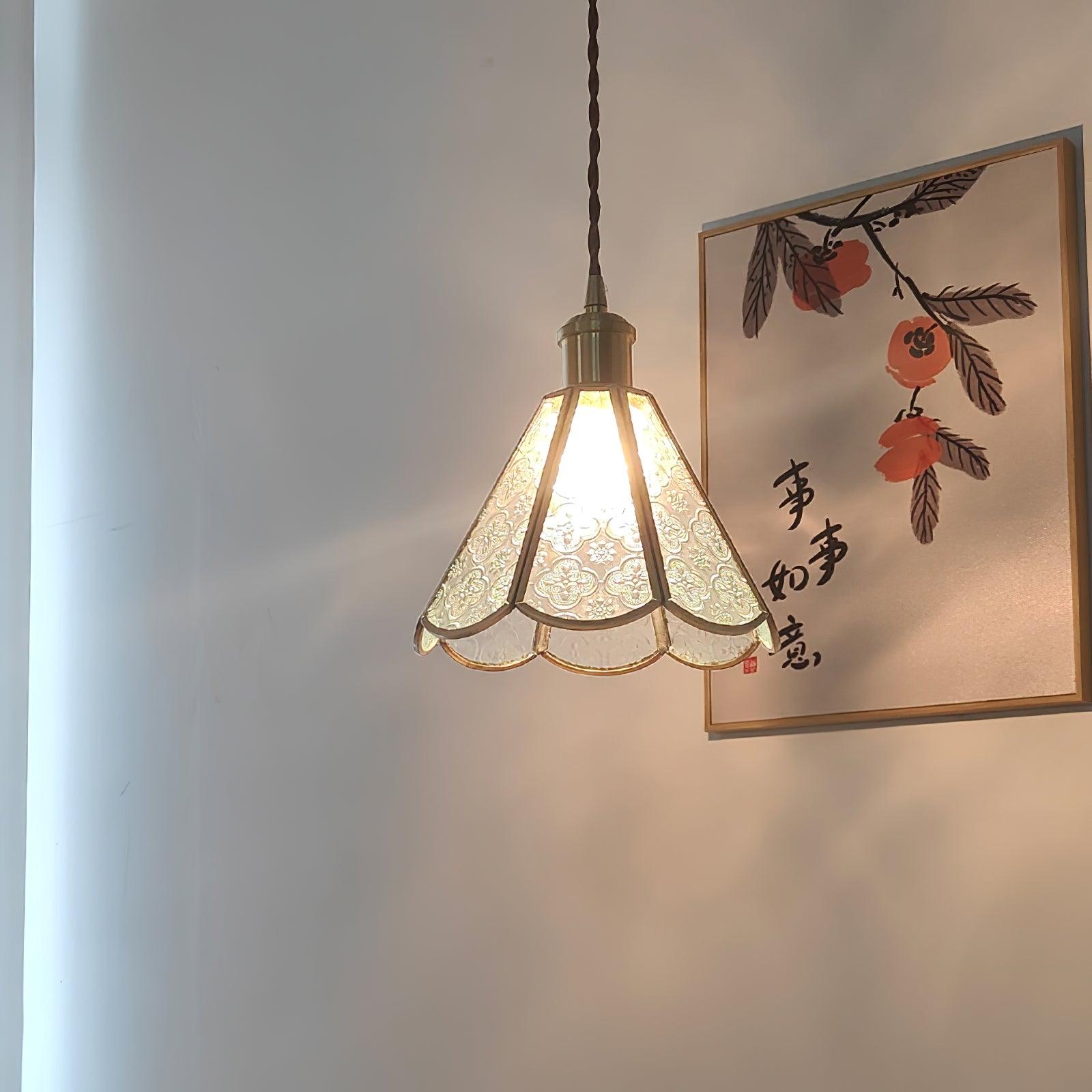 Patterned Glass Pendant Lamp - Letslighting