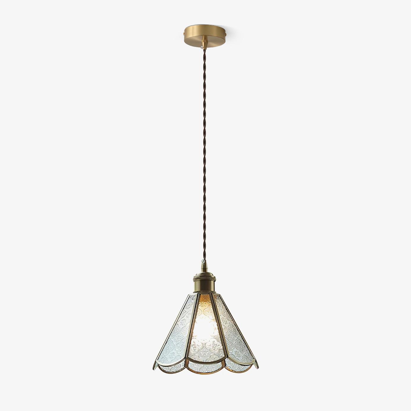 Patterned Glass Pendant Lamp - Letslighting