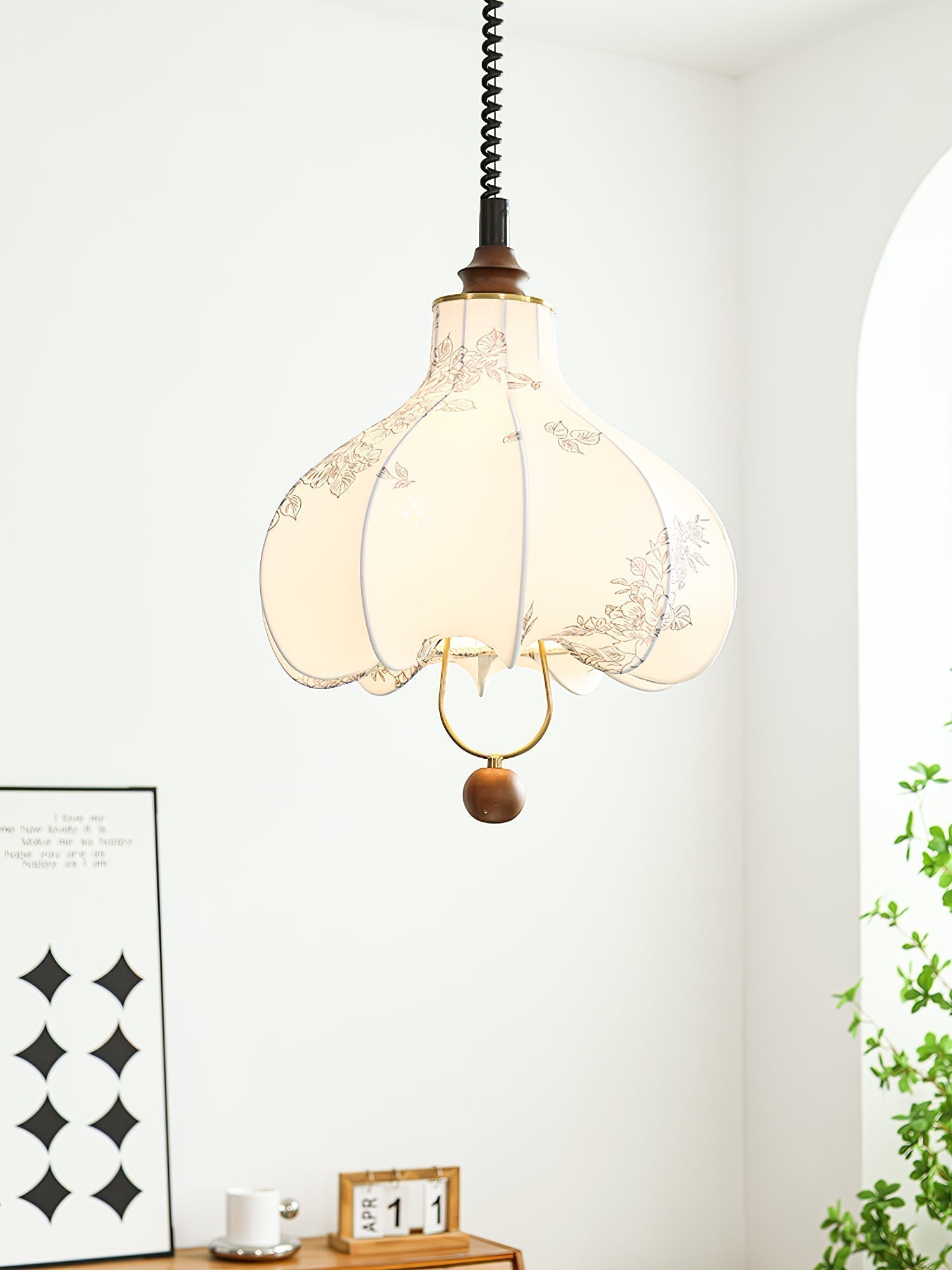 Pear Fabric Pendant Lamp - Letslighting