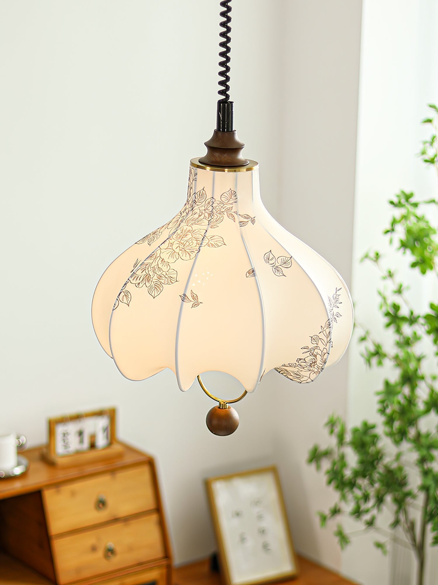 Pear Fabric Pendant Lamp - Letslighting