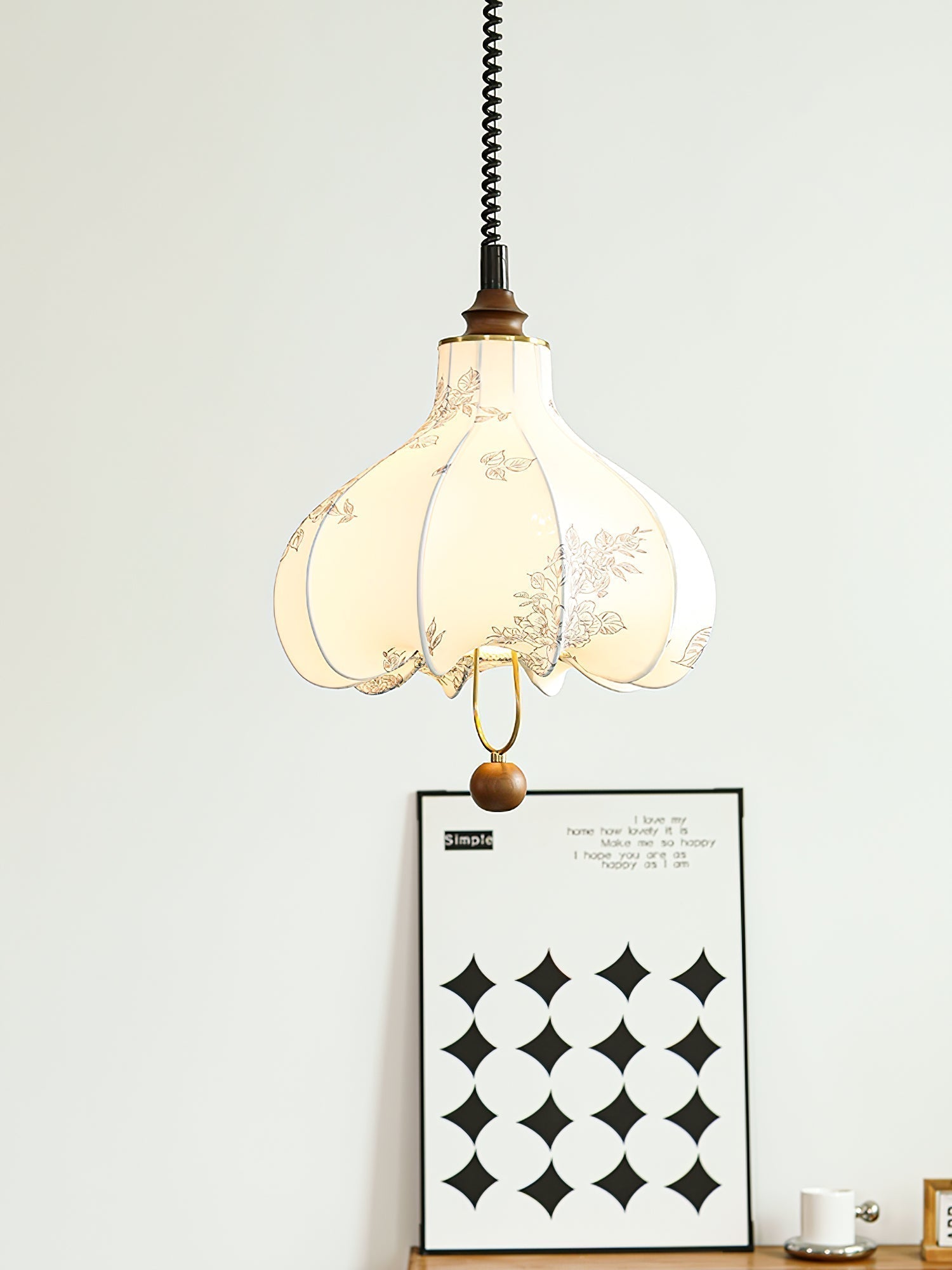 Pear Fabric Pendant Lamp - Letslighting