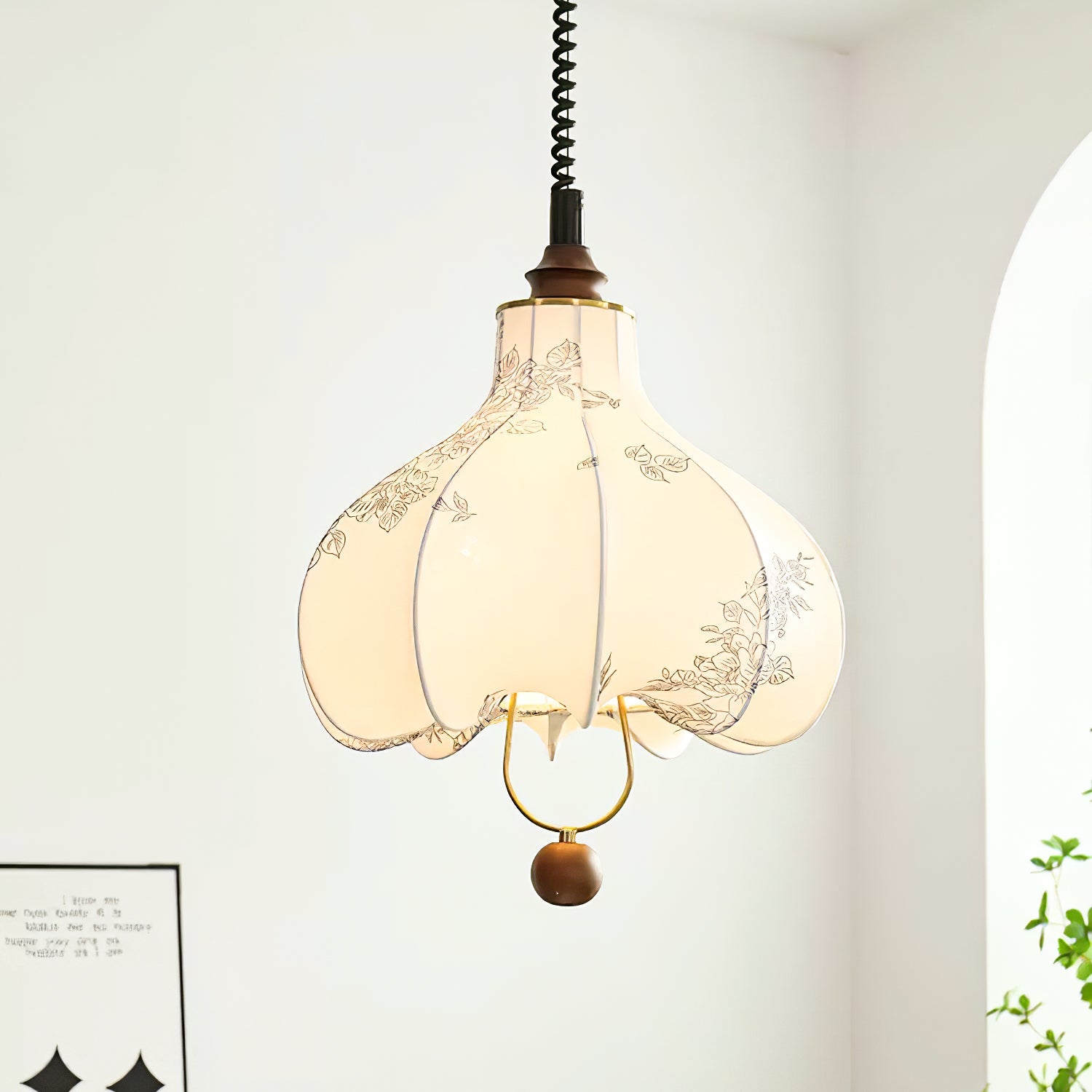 Pear Fabric Pendant Lamp - Letslighting