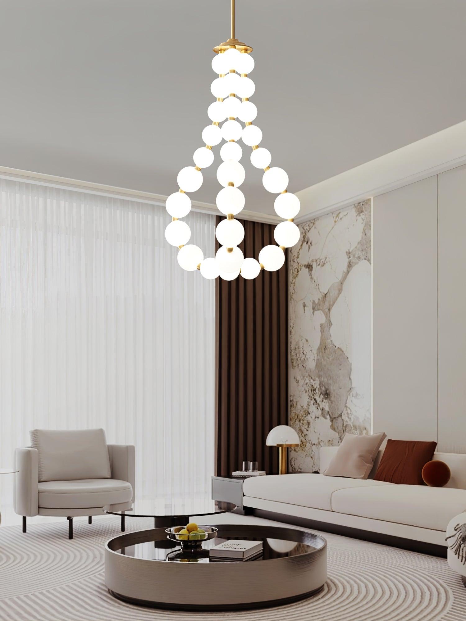 Pearl Modernl Glass Chandelier - Letslighting