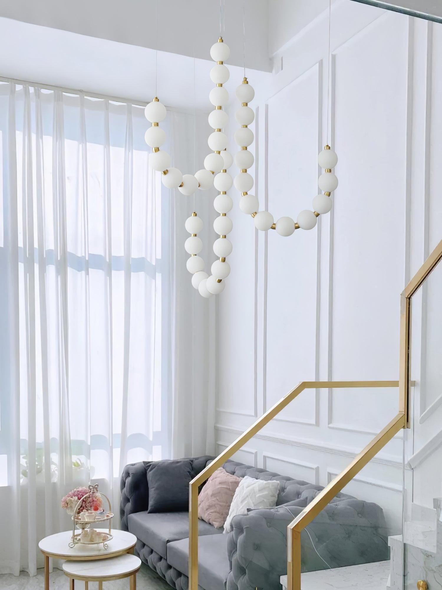 Pearl Modernl Glass Chandelier - Letslighting