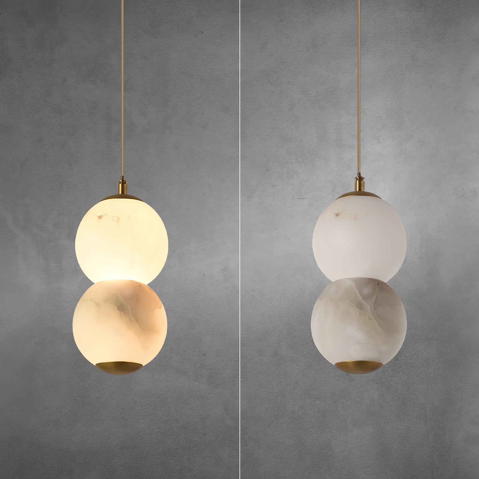 Ritta Alabaster Pendant Light Head 2 /3/4
