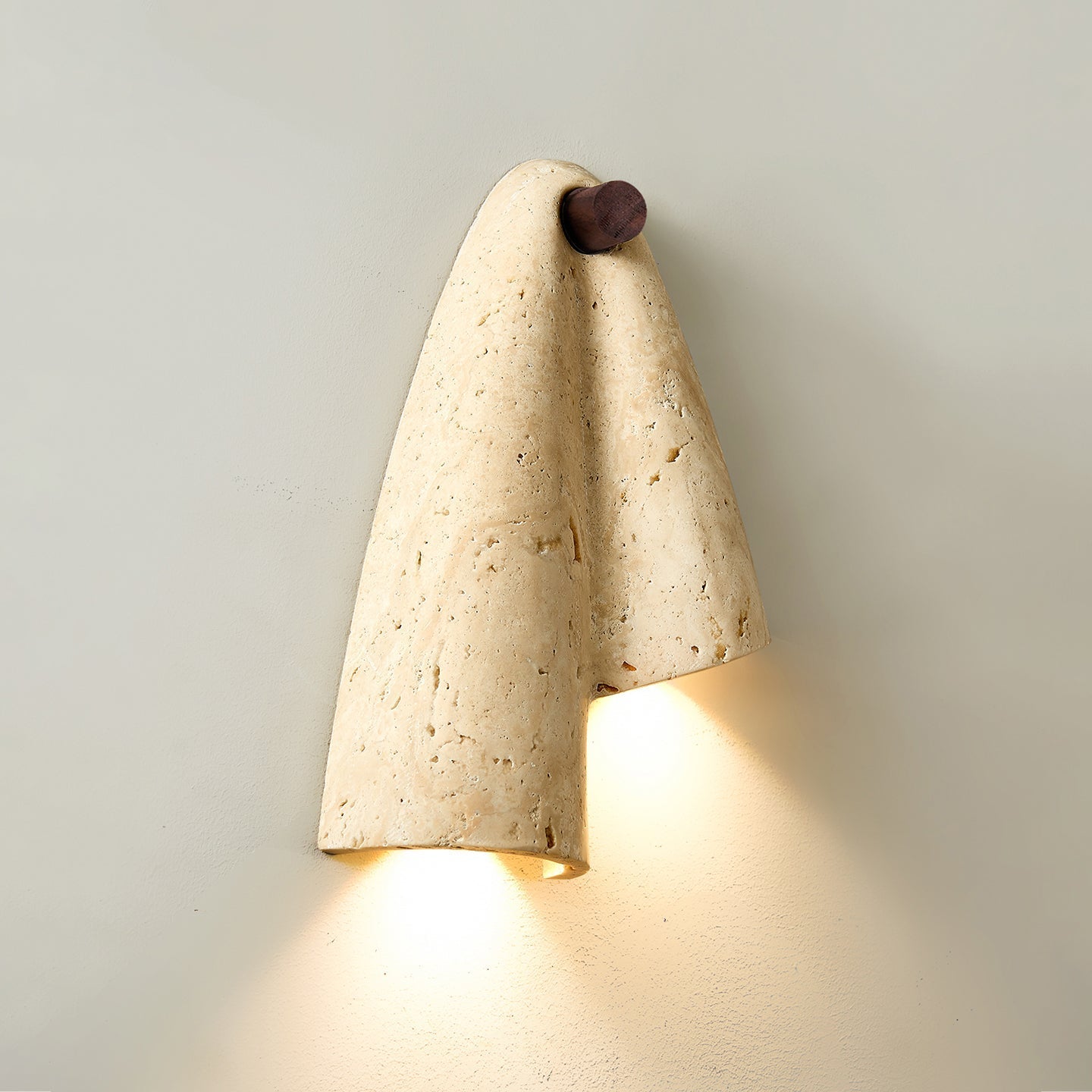 Vidoros Modern Minimalist Travertine Wall Lamp - Lamp Copper