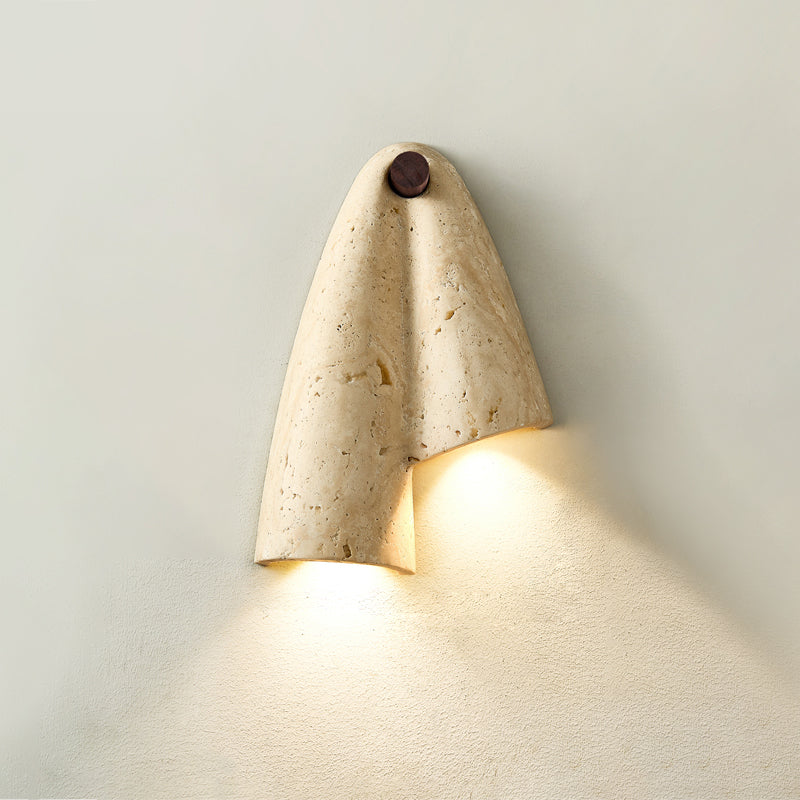 Vidoros Modern Minimalist Travertine Wall Lamp - Lamp Copper