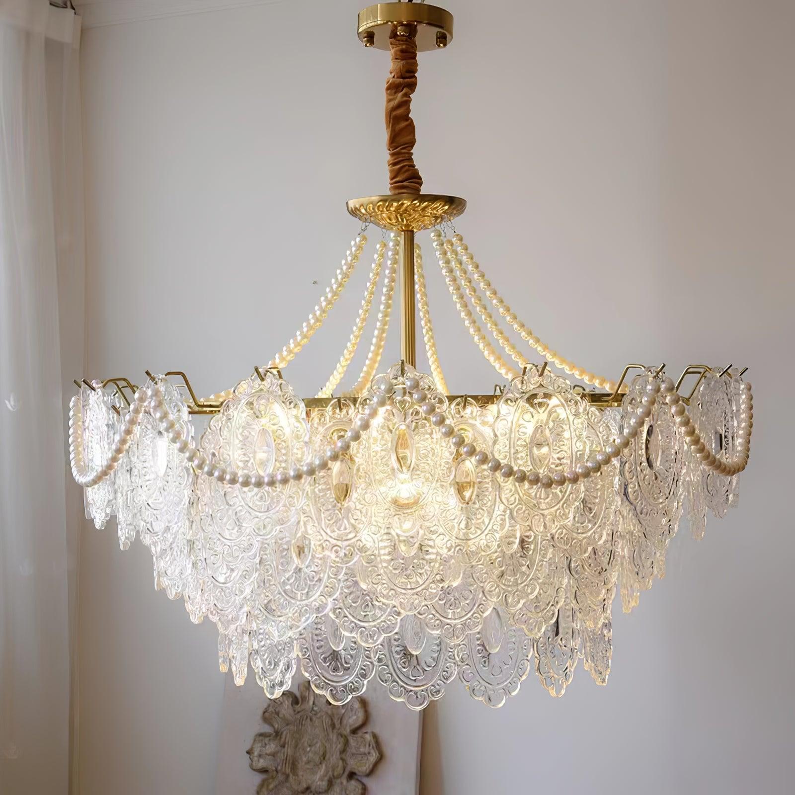 Pearls Glass Chandelier - Letslighting
