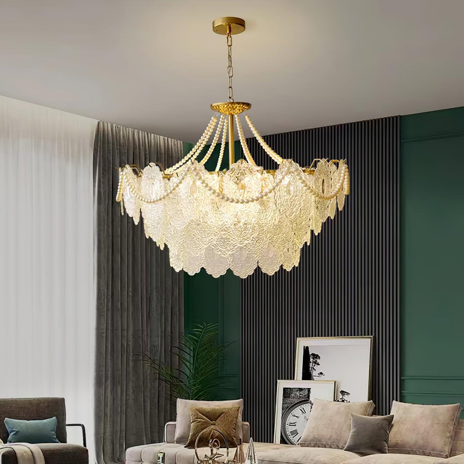 Pearls Glass Chandelier - Letslighting