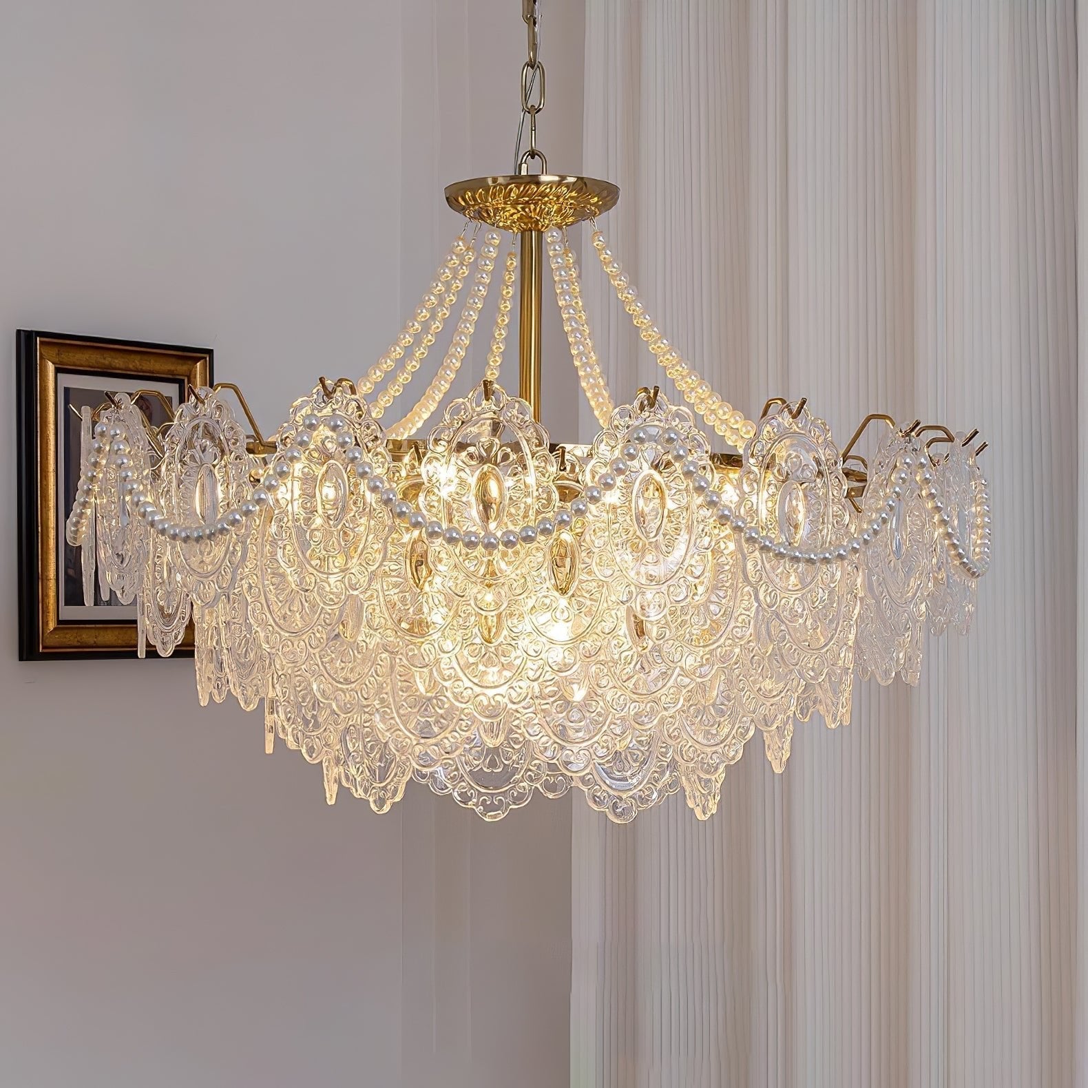 Pearls Glass Chandelier - Letslighting