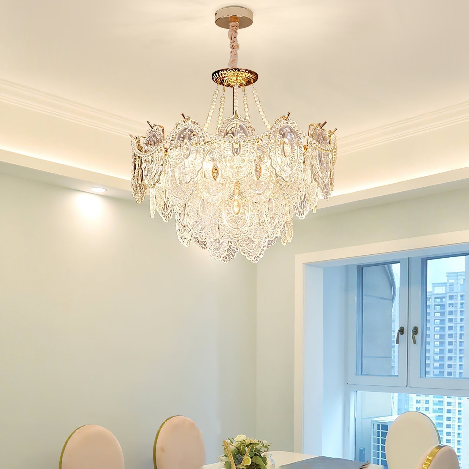 Pearls Glass Chandelier - Letslighting