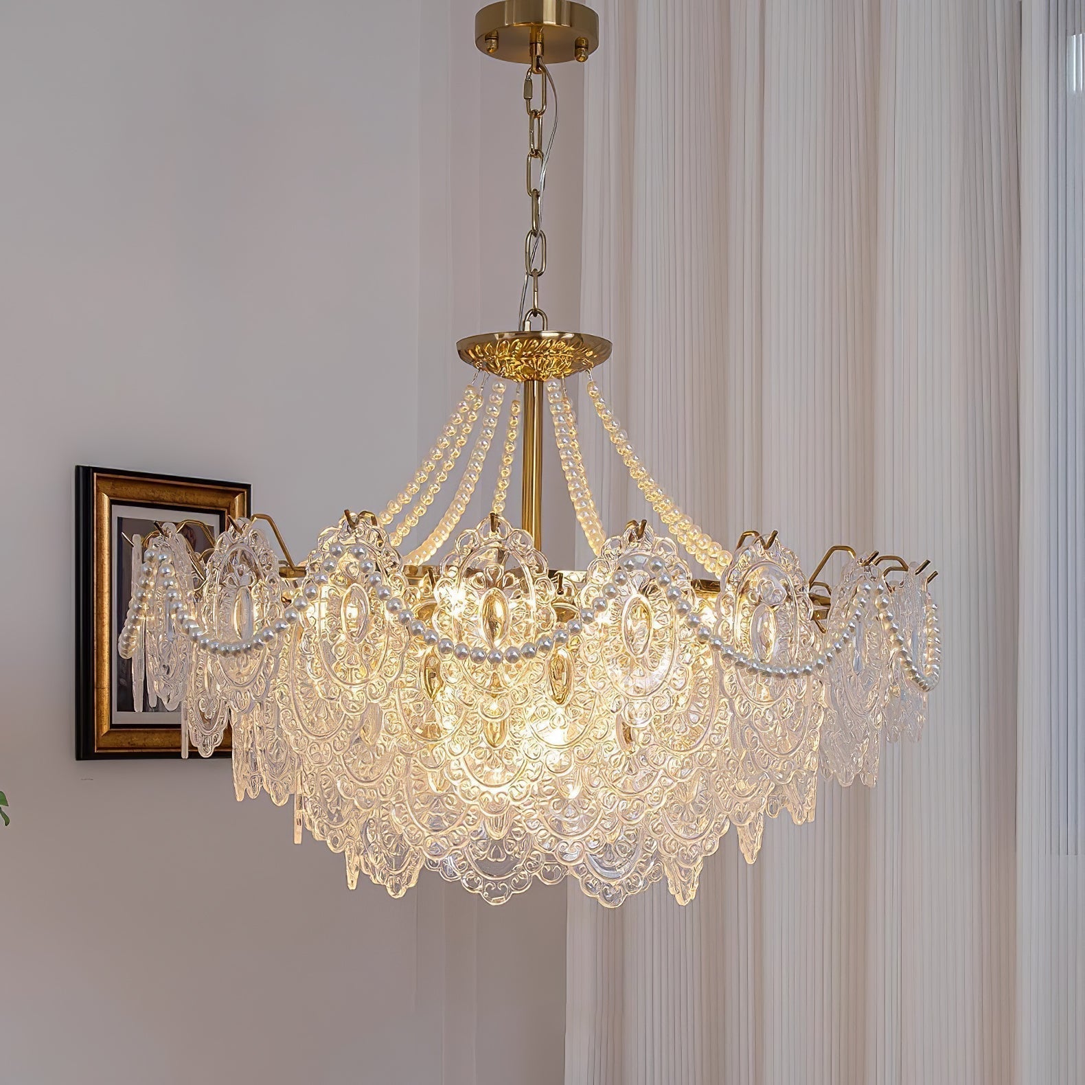 Pearls Glass Chandelier - Letslighting