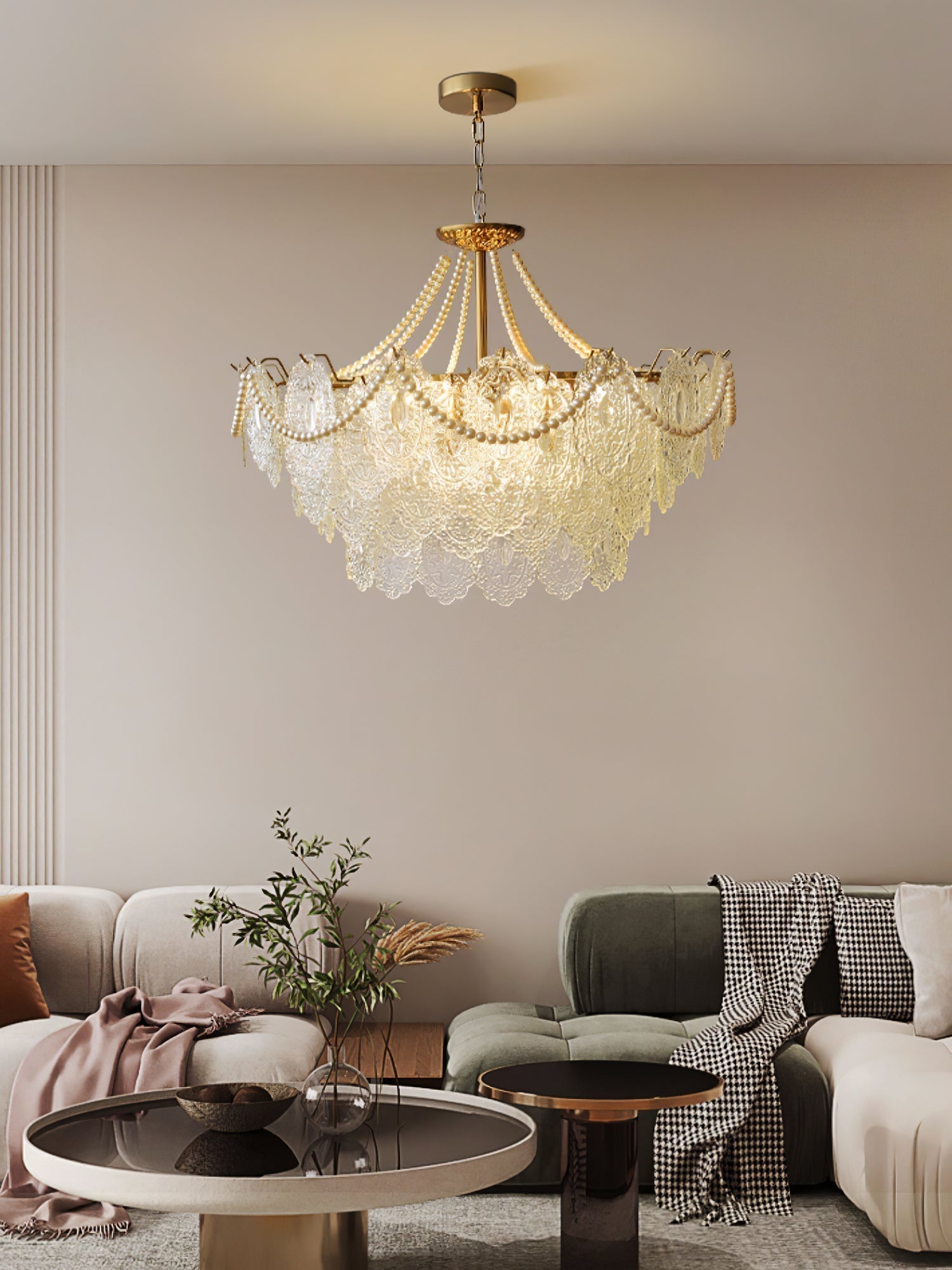Pearls Glass Chandelier - Letslighting