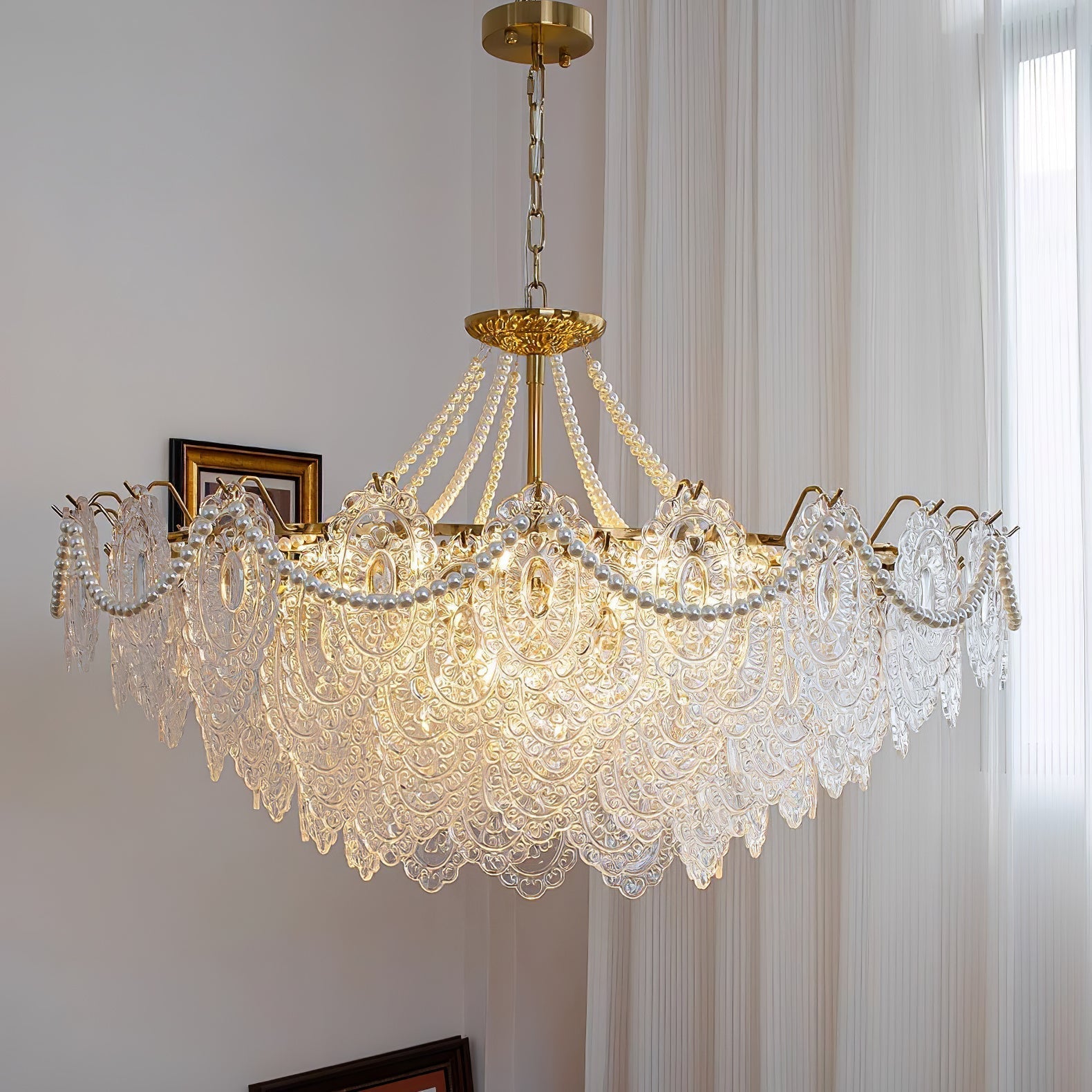 Pearls Glass Chandelier - Letslighting