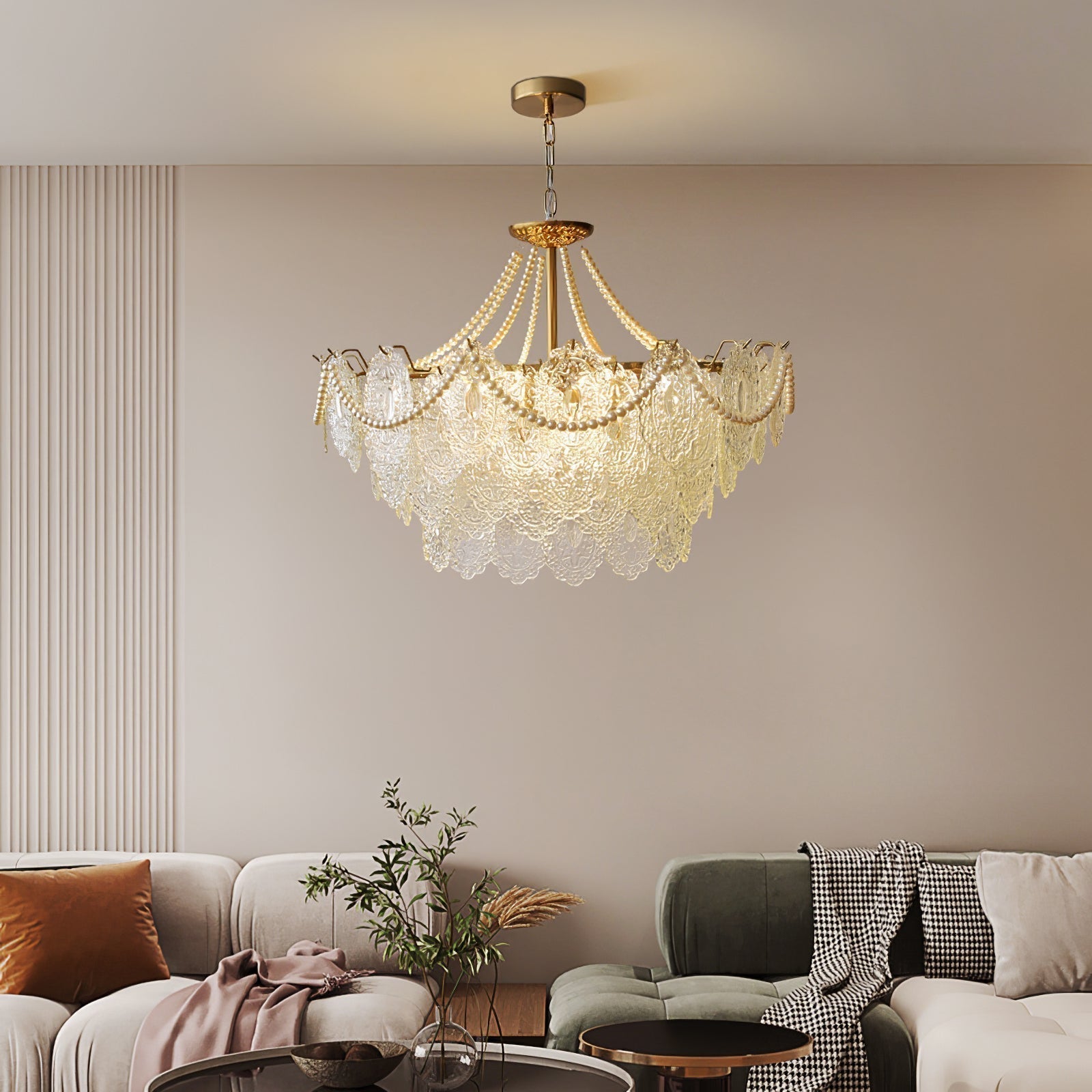 Pearls Glass Chandelier - Letslighting