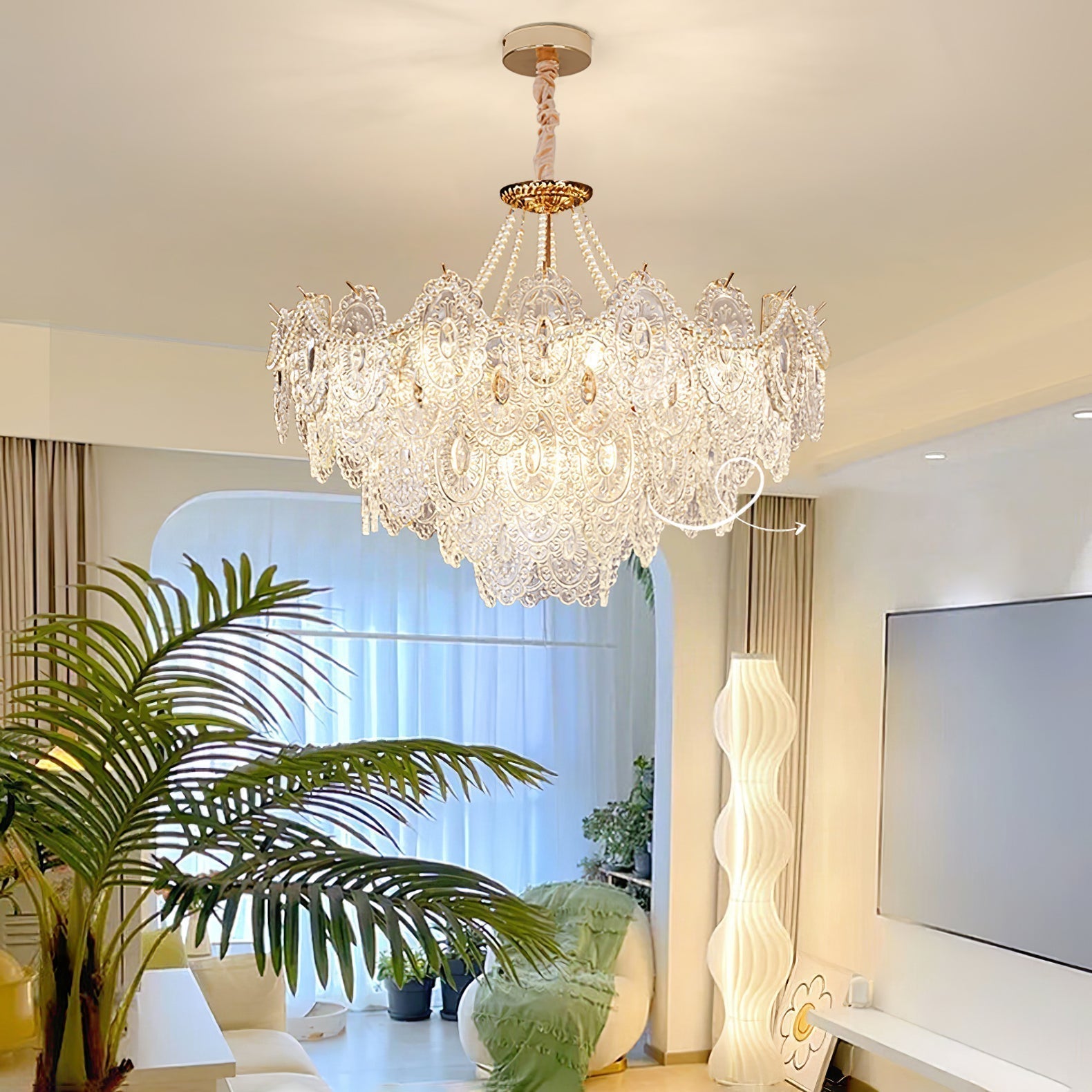 Pearls Glass Chandelier - Letslighting
