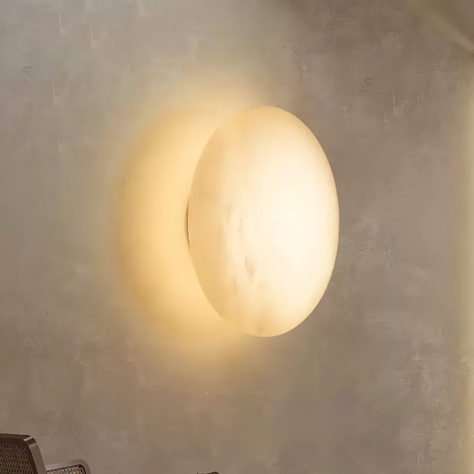Eurthais Minimalist Alabaster Wall Light - Letslighting