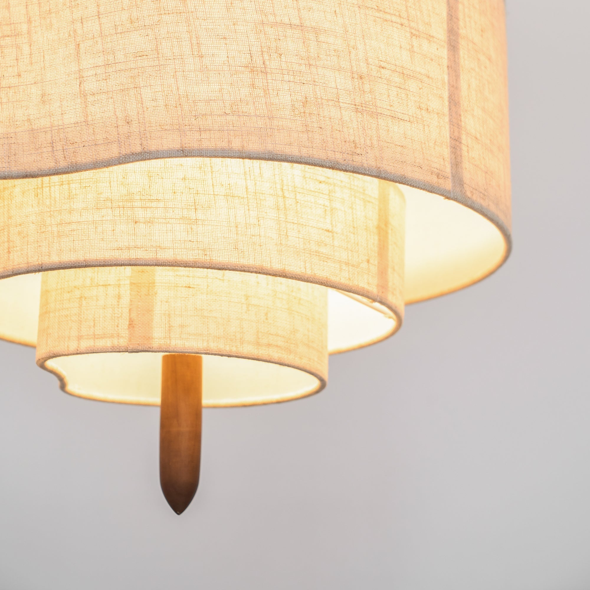 Ritta Modern Pebble Fabric Pendant Light Three Layers