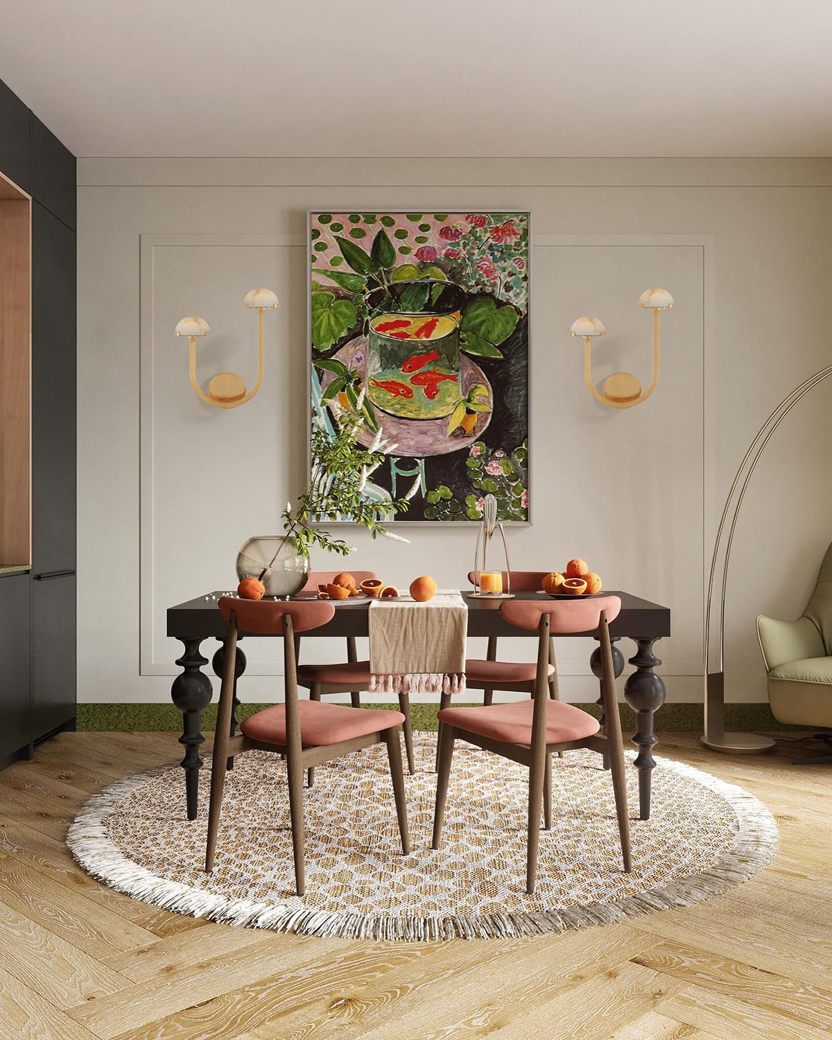 Luste Wall Lamp Asymmetrical Alabaster - Letslighting