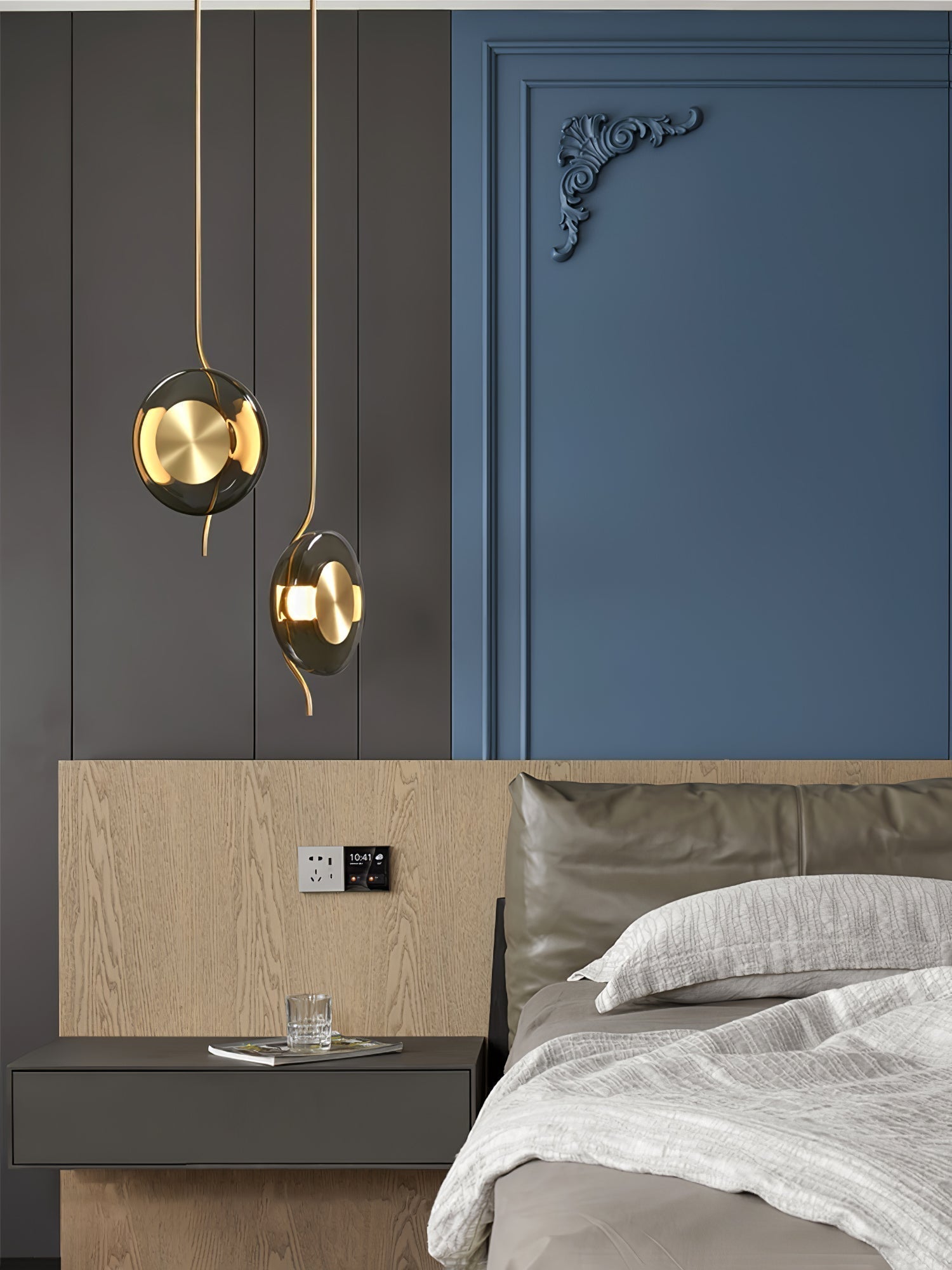 Umirus Modern Minimalist Glass Metal Pendant Lamp - Letslighting